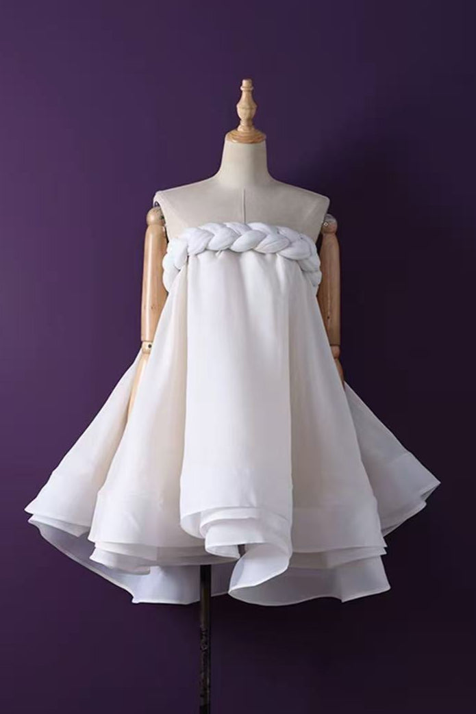 HEMP ROPE TUBE TOP TUTU SKIRT BEIGE BOHO