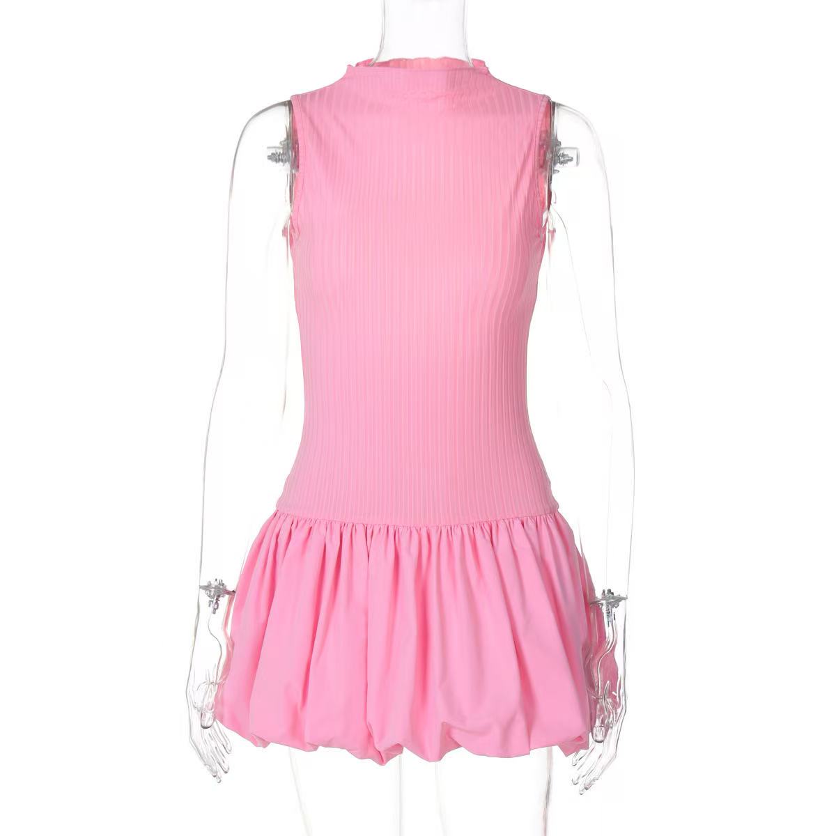BACKLESS BUBBLE MINI DRESS FOR PARTY