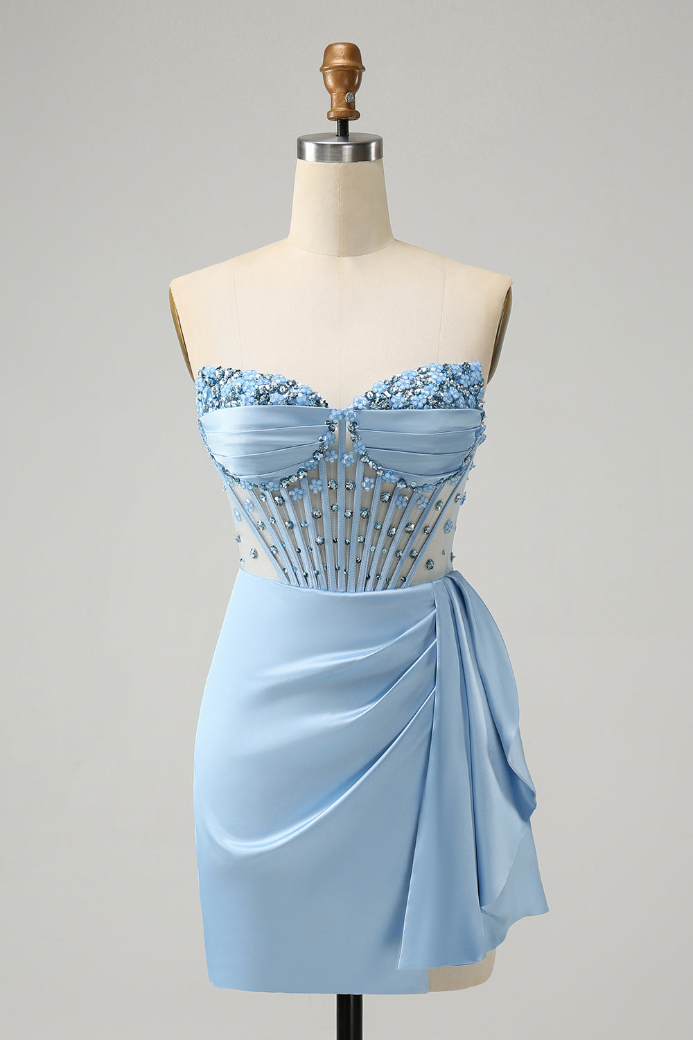 405D06LF038_20Blue_20_1 SPARKLY BLUE BODYCON SWEETHEART HOMECOMING CORSET DRESS
