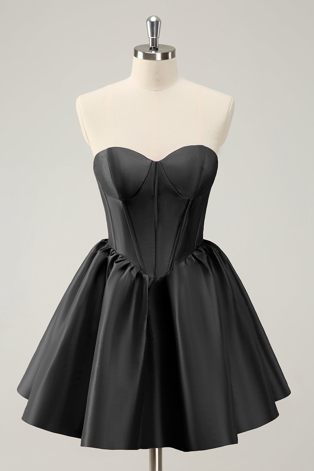 FUCHSIA A-LINE SWEETHEART CORSET HOMECOMING DRESS