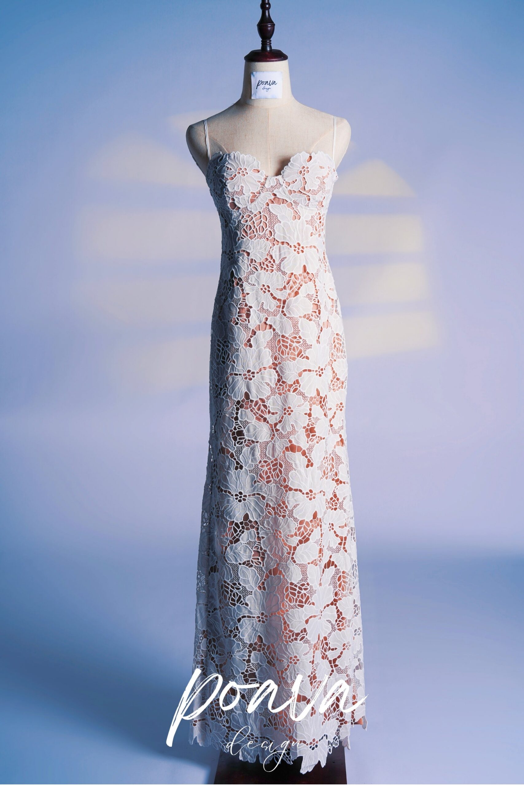 WHITE FLORAL EMBROIDERED MAXI DRESS FOR WEDDING GUEST