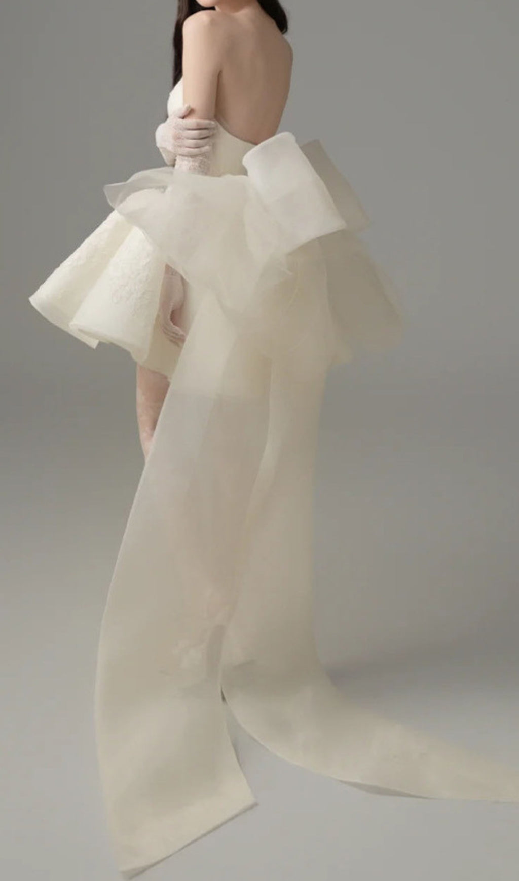 DERVLA STRAPLESS BOW MINI DRESS FOR PARTY
