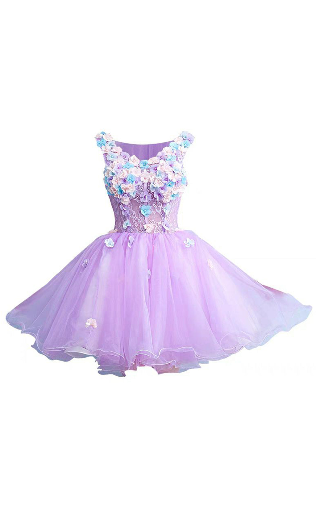 SEXY PURPLE V-NECK LACE MINI DRESS FOR PARTY