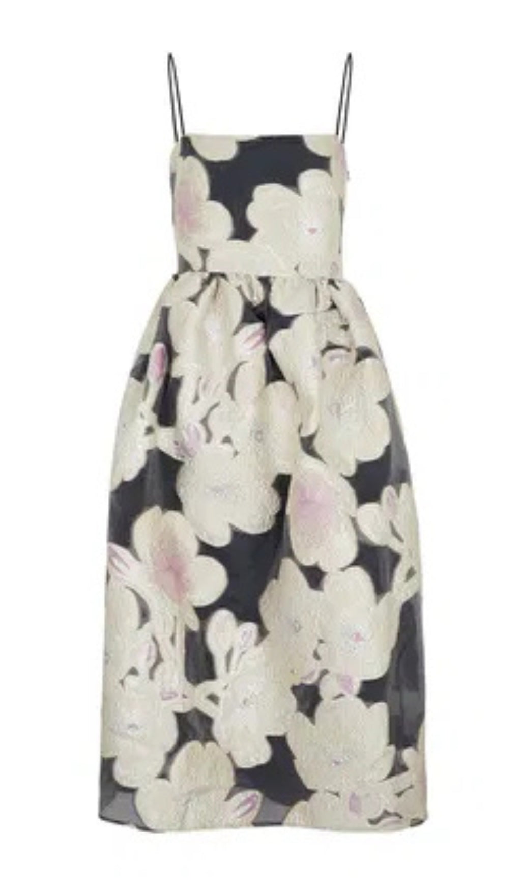 ANNY FLORAL MIDI DRESS, JACQUARD A-LINE FOR PARTY