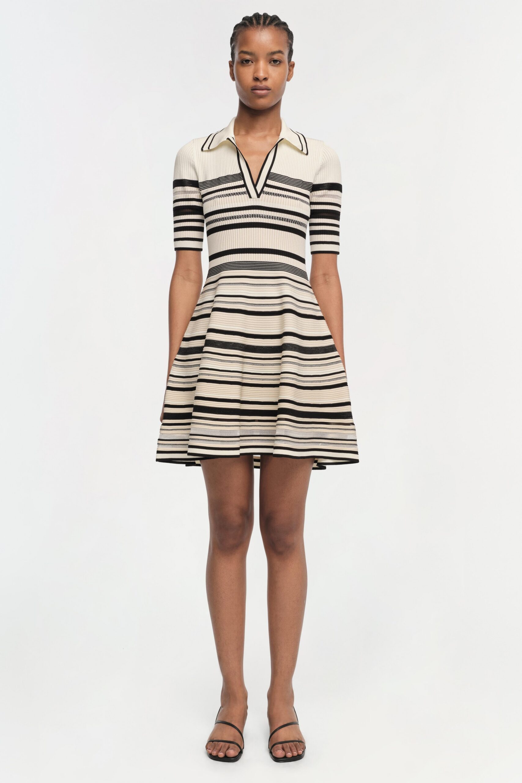 45_424-1019-K_0003 DESSIE STRIPED KNIT MINI DRESS FOR CASUAL