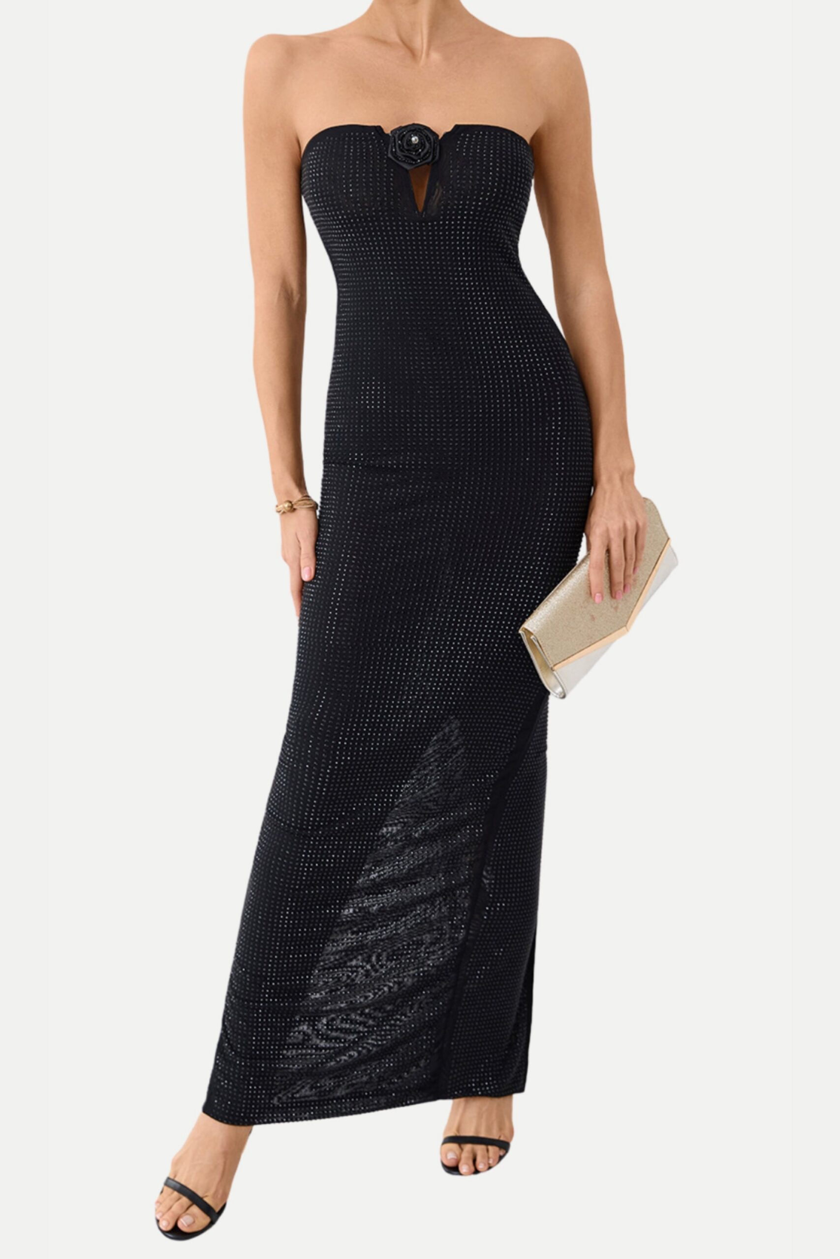 462_3ad547ad-3c6a-4f85-ae4b-86ff2163b33c STRAPLESS BLACK RHINESTONE MAXI DRESS FOR EVENTS