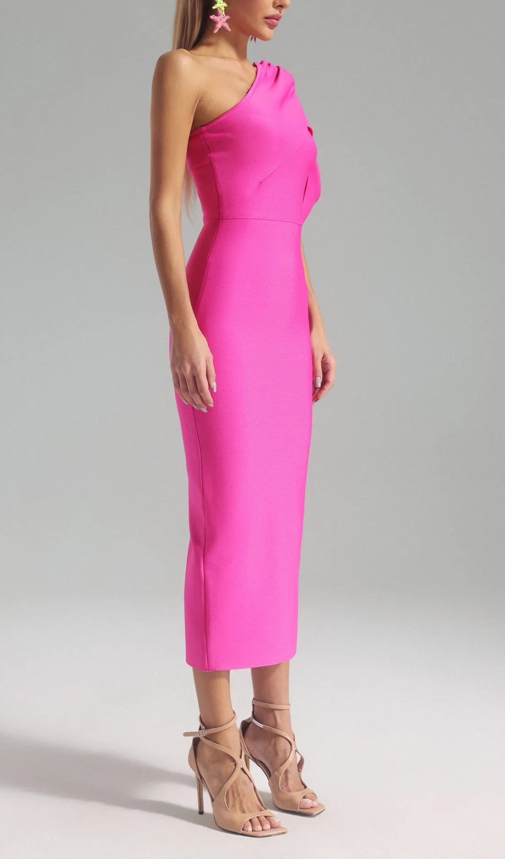 ALEXIS ONE SHOULDER BANDAGE PARTY DRESS