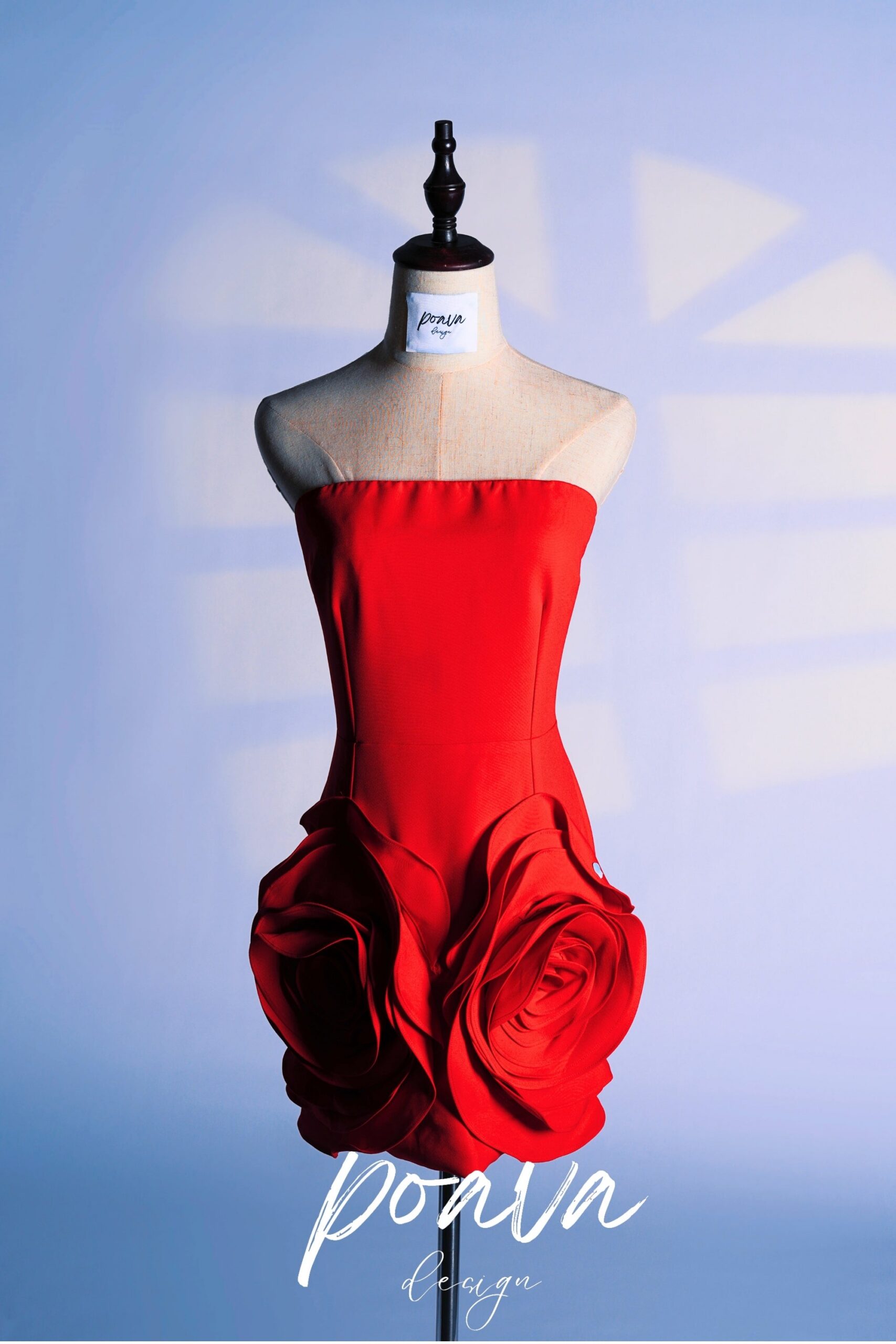 SLEEVELESS RED MINI DRESS, FLORAL PARTY STYLE