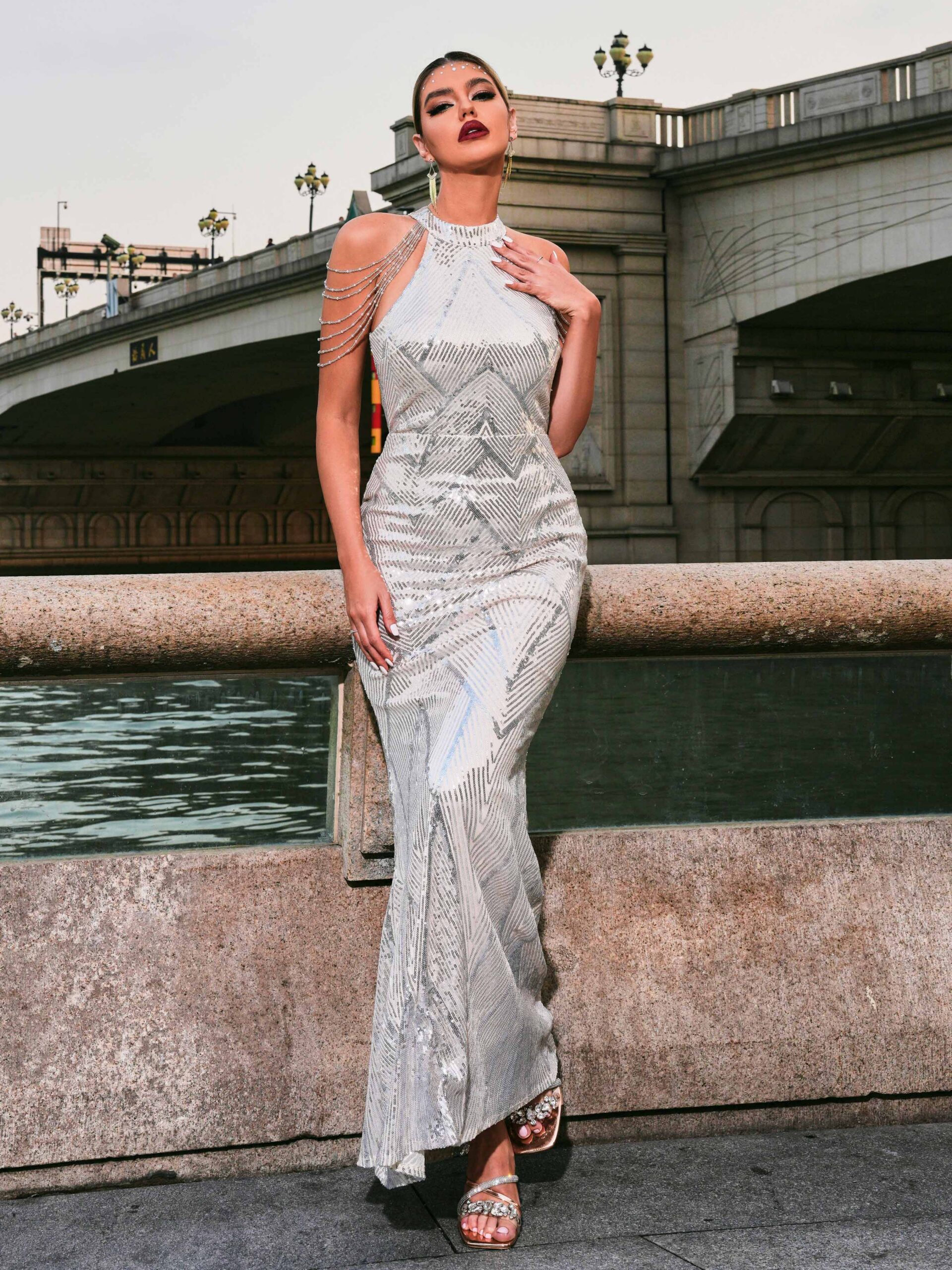 SEQUIN MERMAID COCKTAIL DRESS FOR PARTY