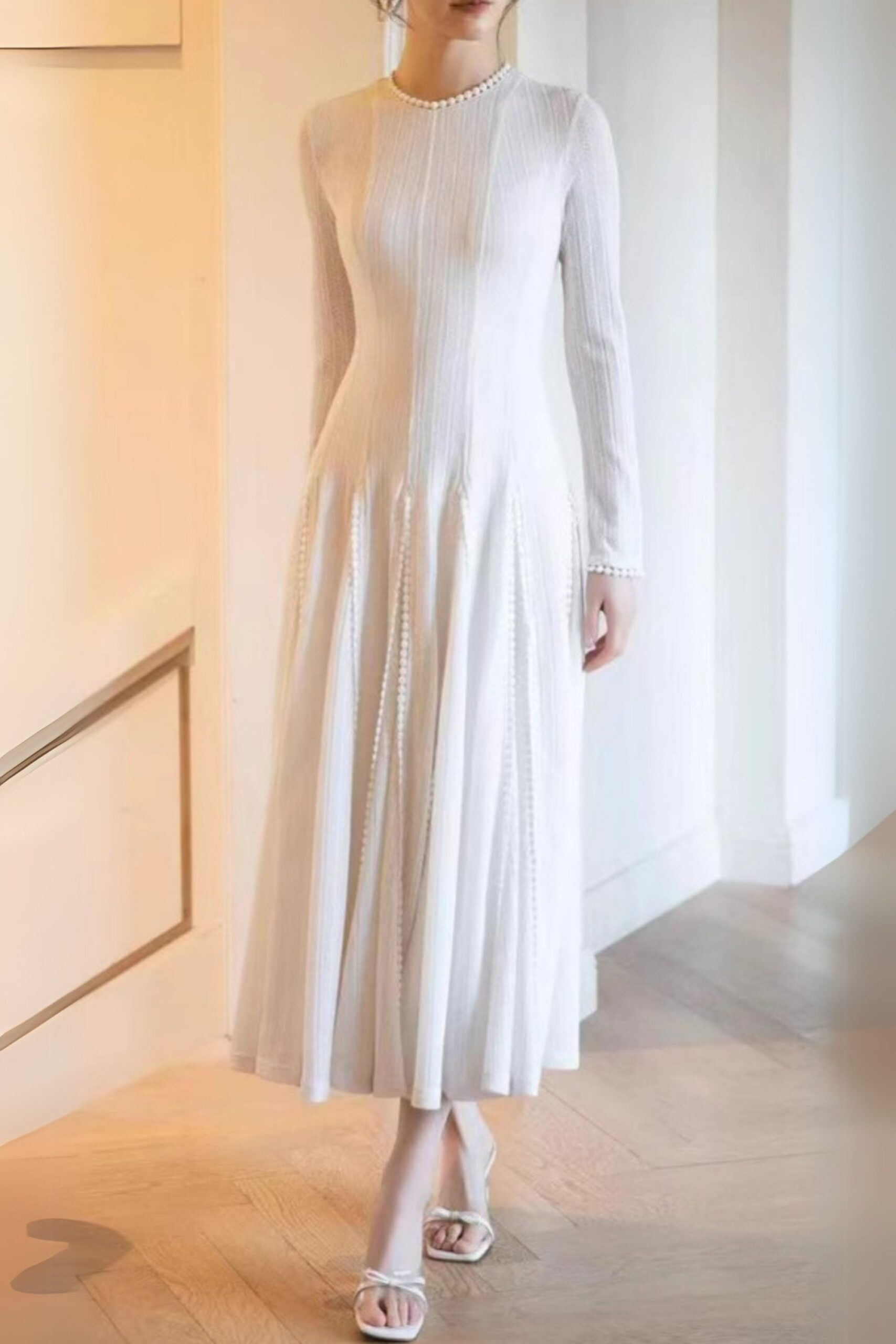 472_c33279e2-64d6-4361-8eea-3df3abb7857e WHITE CROCHET LACE MAXI DRESS WITH SLEEVES