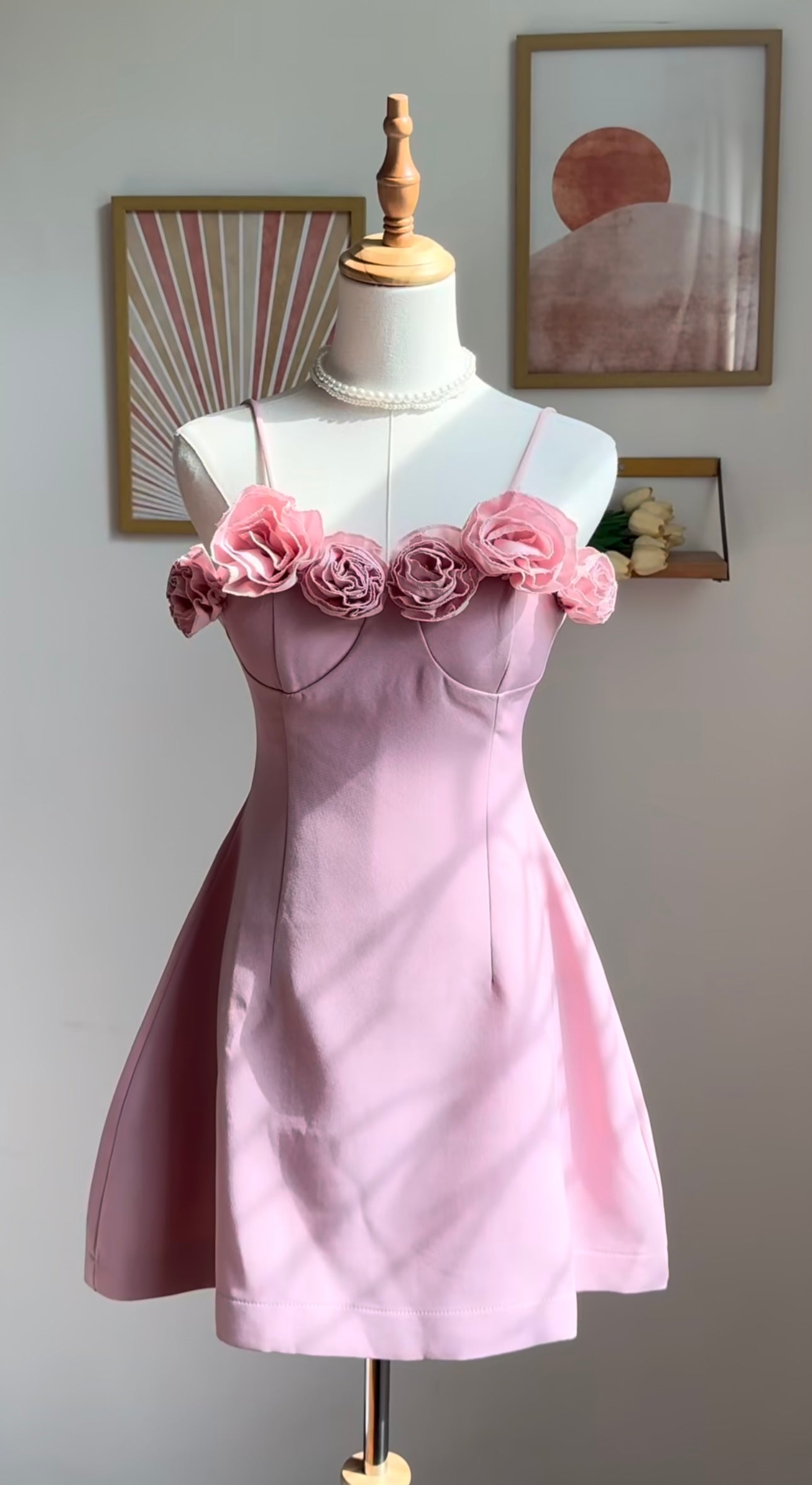 COLETTE FLOWER MINI DRESS FOR PARTY