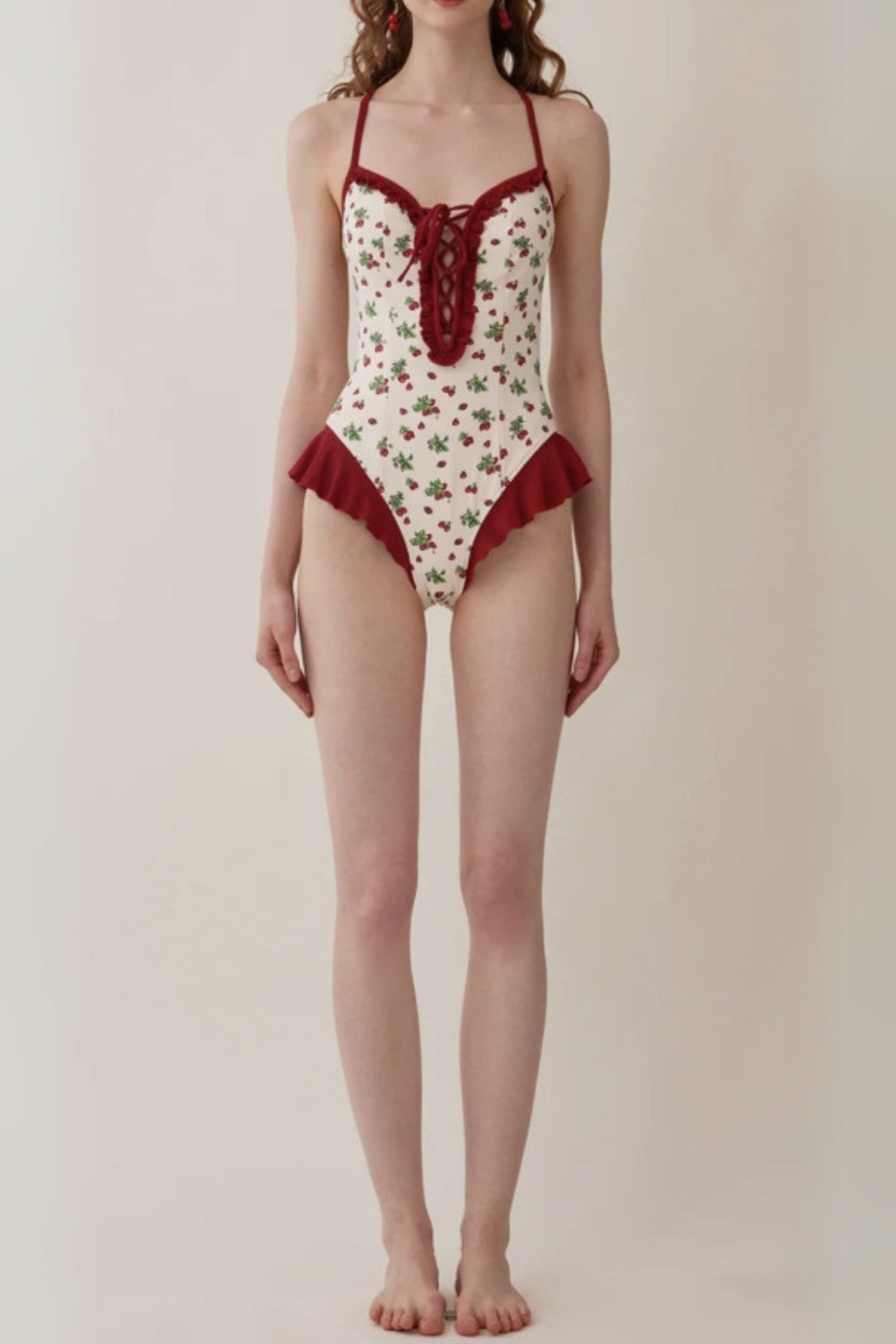 476_ec55092e-be61-4f3d-86e8-ee12b1d5ec5a DANDY STRAWBERRY PRINT ONE-PIECE SWIMSUIT