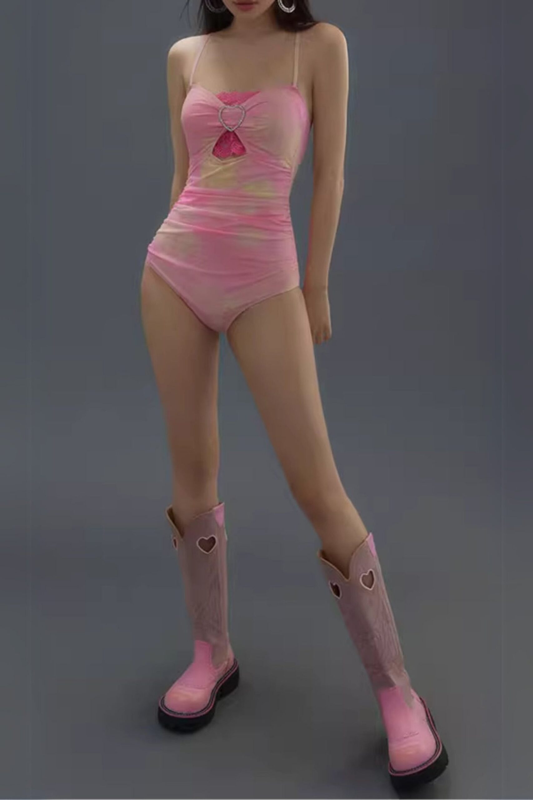 479_50ca20e7-b339-4420-8526-b9ff3327e615 PINK RUFFLED ONE-PIECE SWIMSUIT FOR VACATION