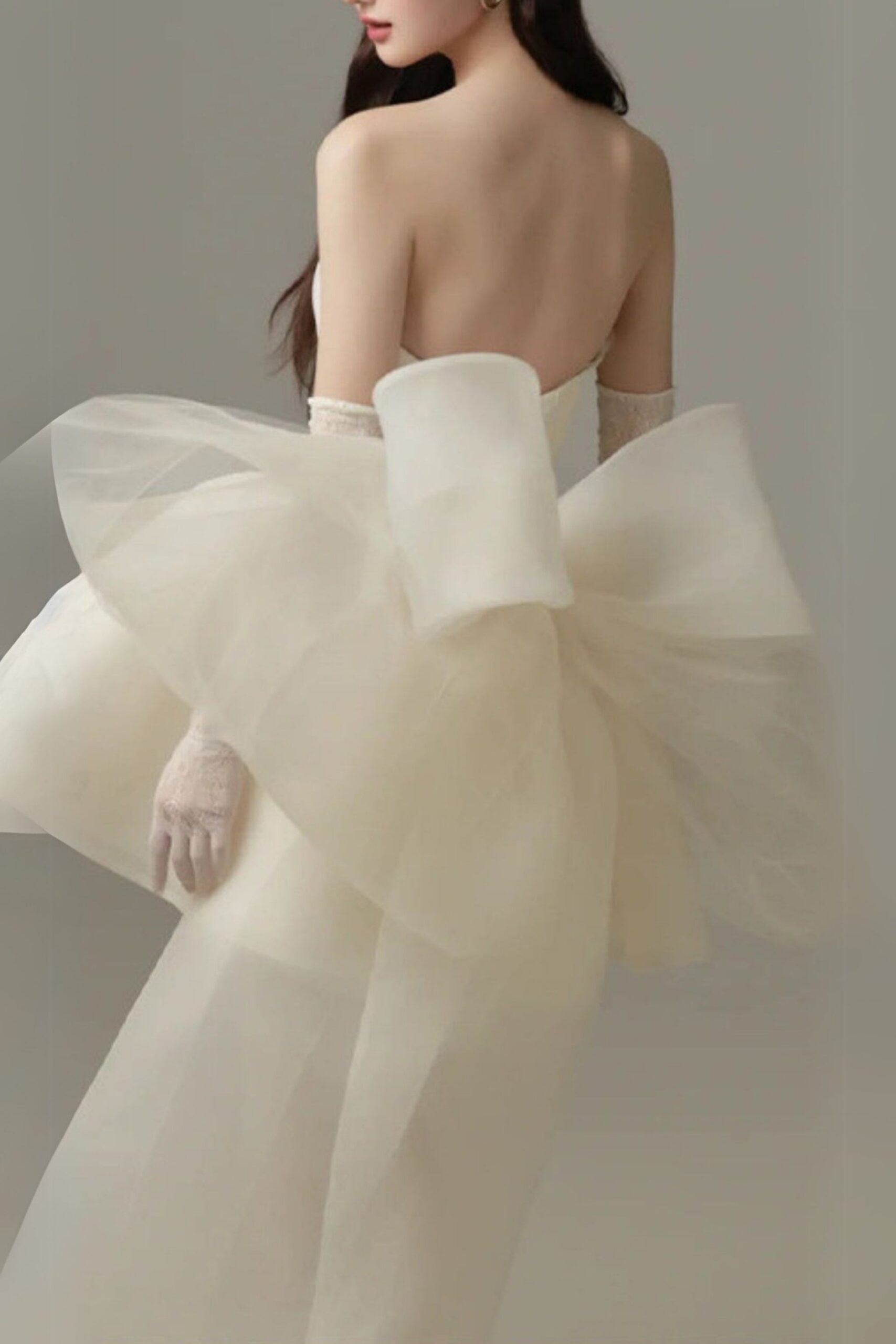 DERVLA STRAPLESS BOW MINI DRESS FOR PARTY