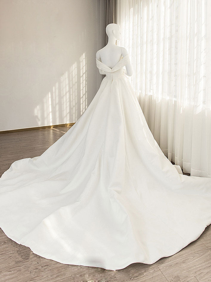 OFF SHOULDER WHITE DRESS FOR WEDDING GUEST