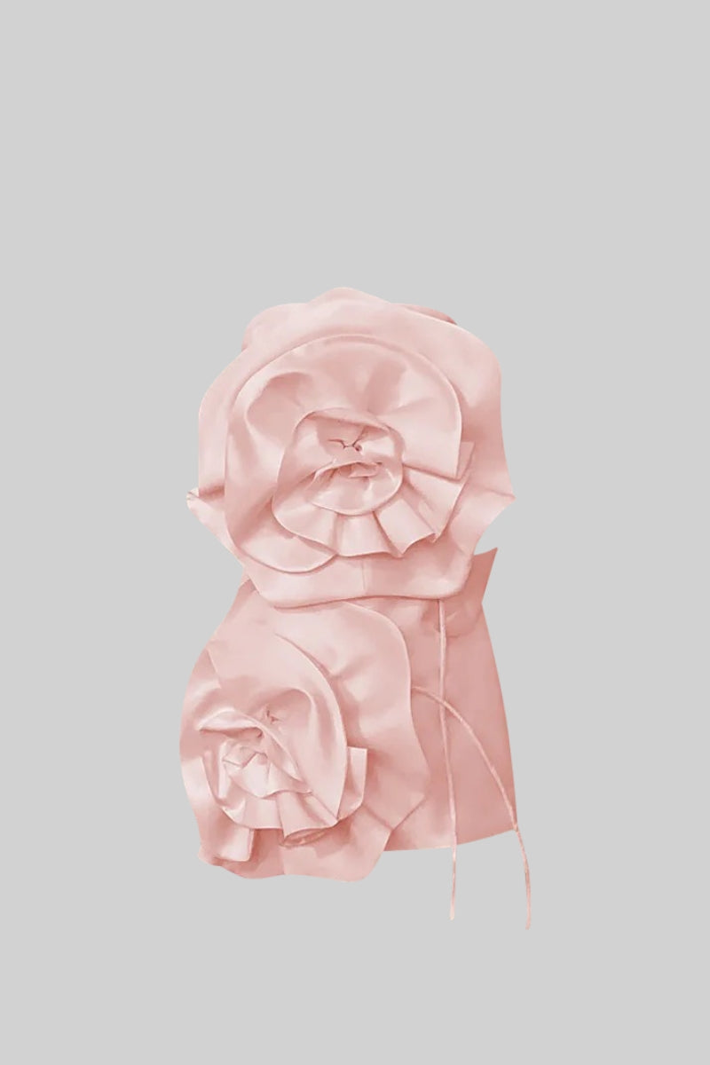 49_548007df-3279-4f16-9bf7-477610cfdeb2 VOLUMINOUS FLOWER MIDI DRESS - PINK PARTY