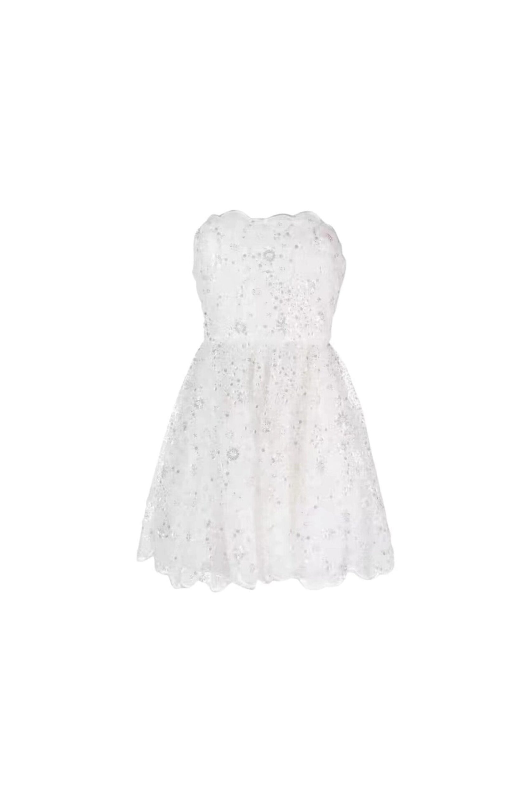 SEQUIN BEADED BANDEAU MINI DRESS FOR PARTY