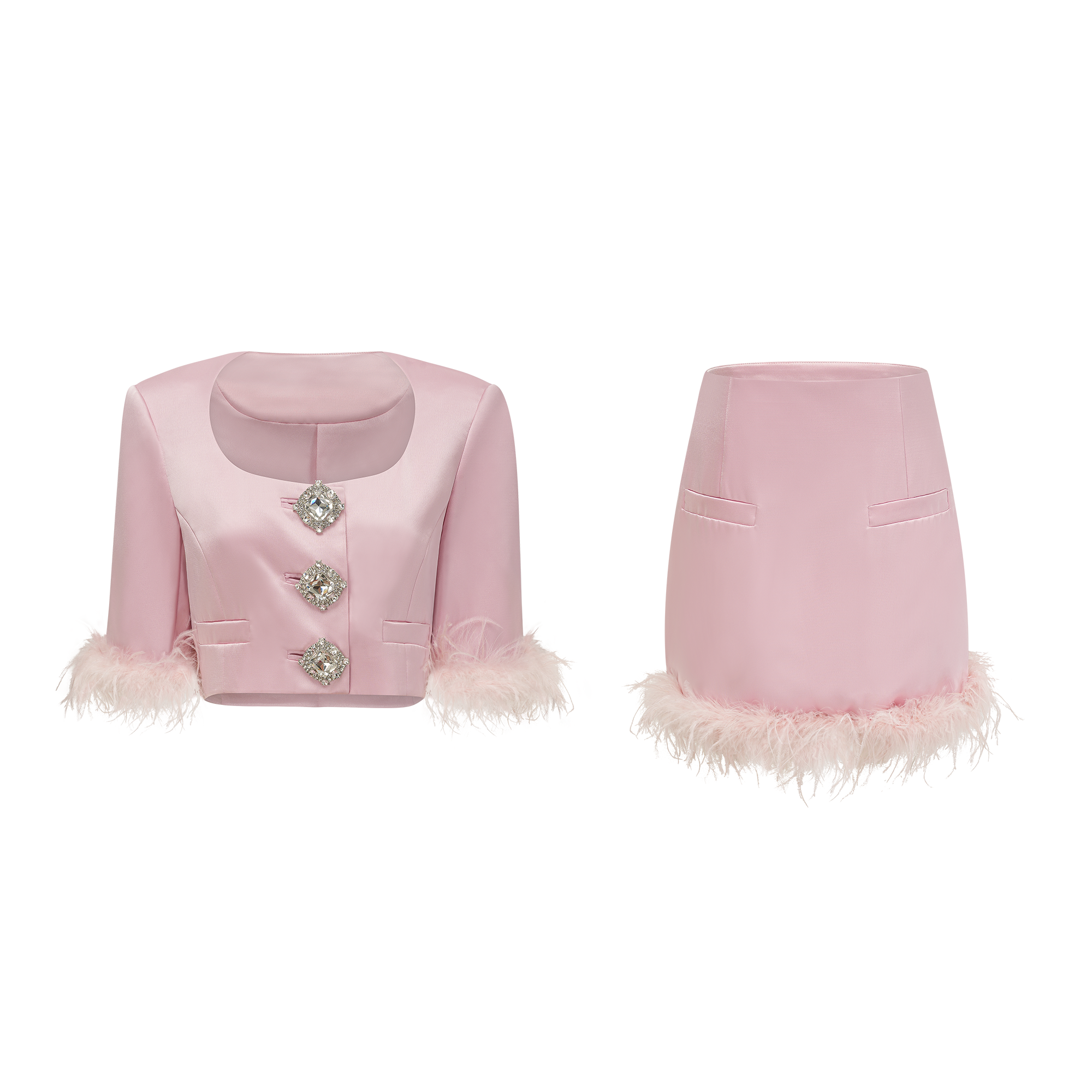 4_12ceb485-f2db-4cea-9427-11e92bfb459d FLAVIA SATIN FEATHER MATCHING SET FOR PARTIES