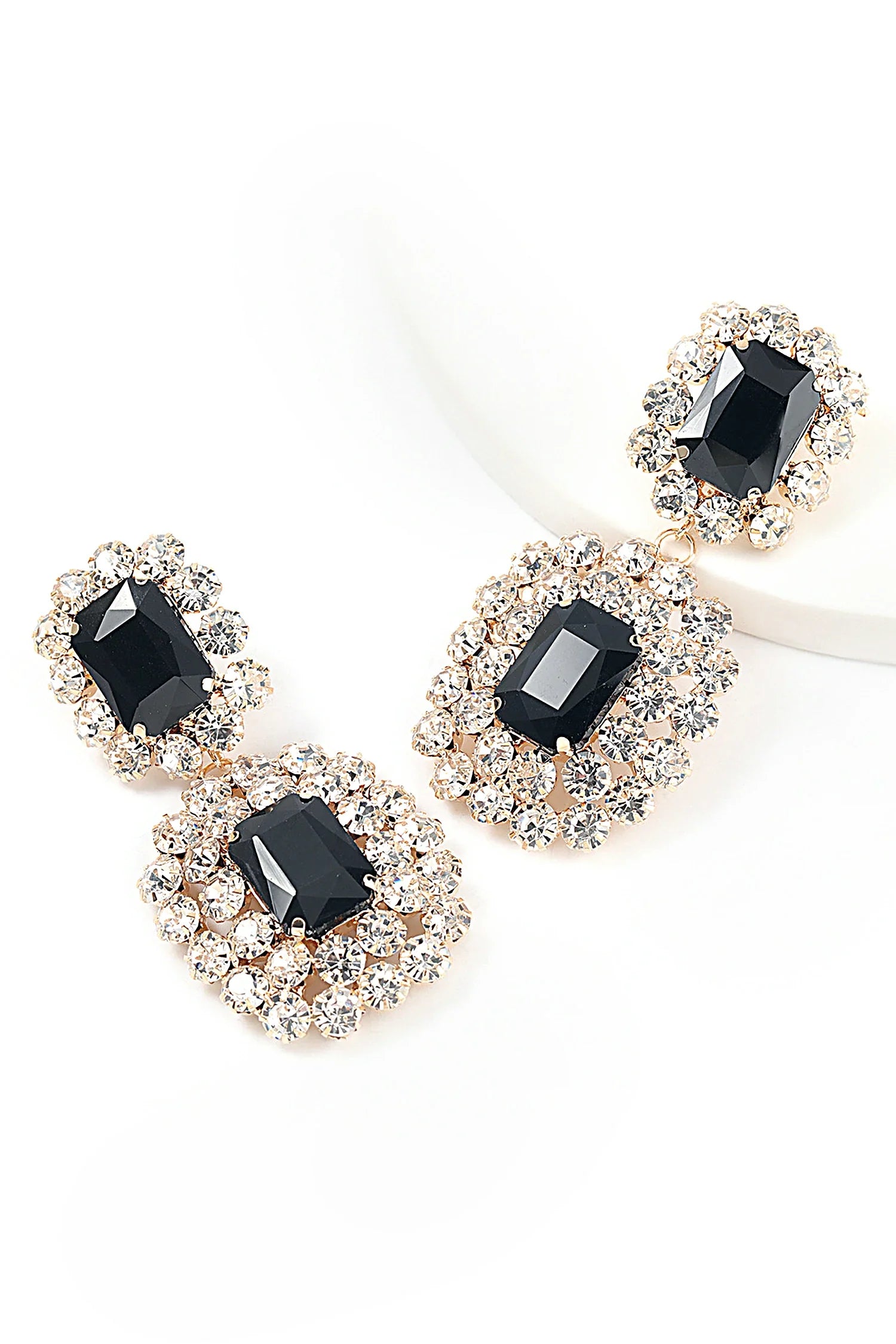 FABIANA RECTANGULAR GEMSTONE EARRINGS