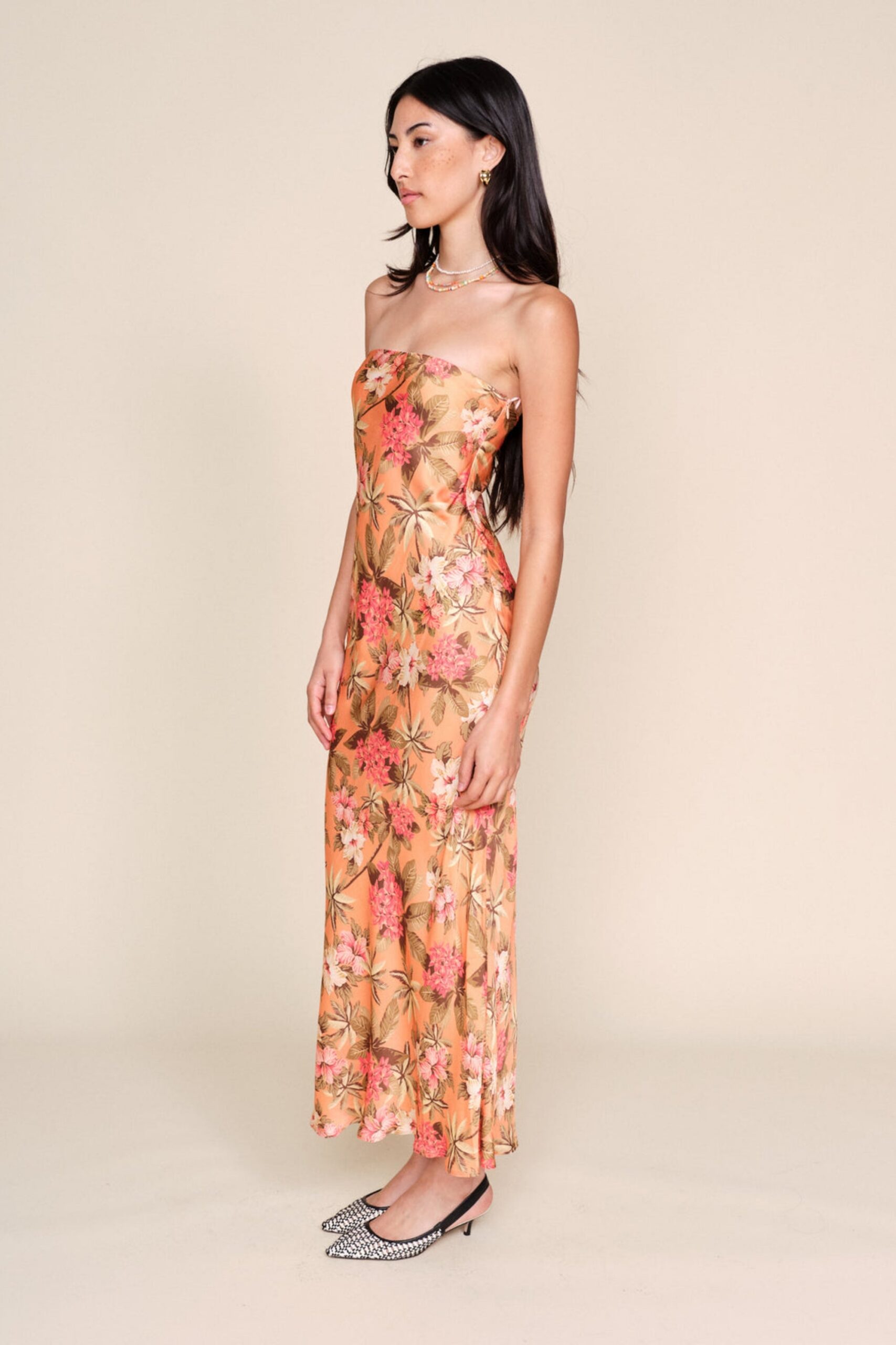 ADELINE FLORAL MIDI DRESS FOR WEDDING GUEST