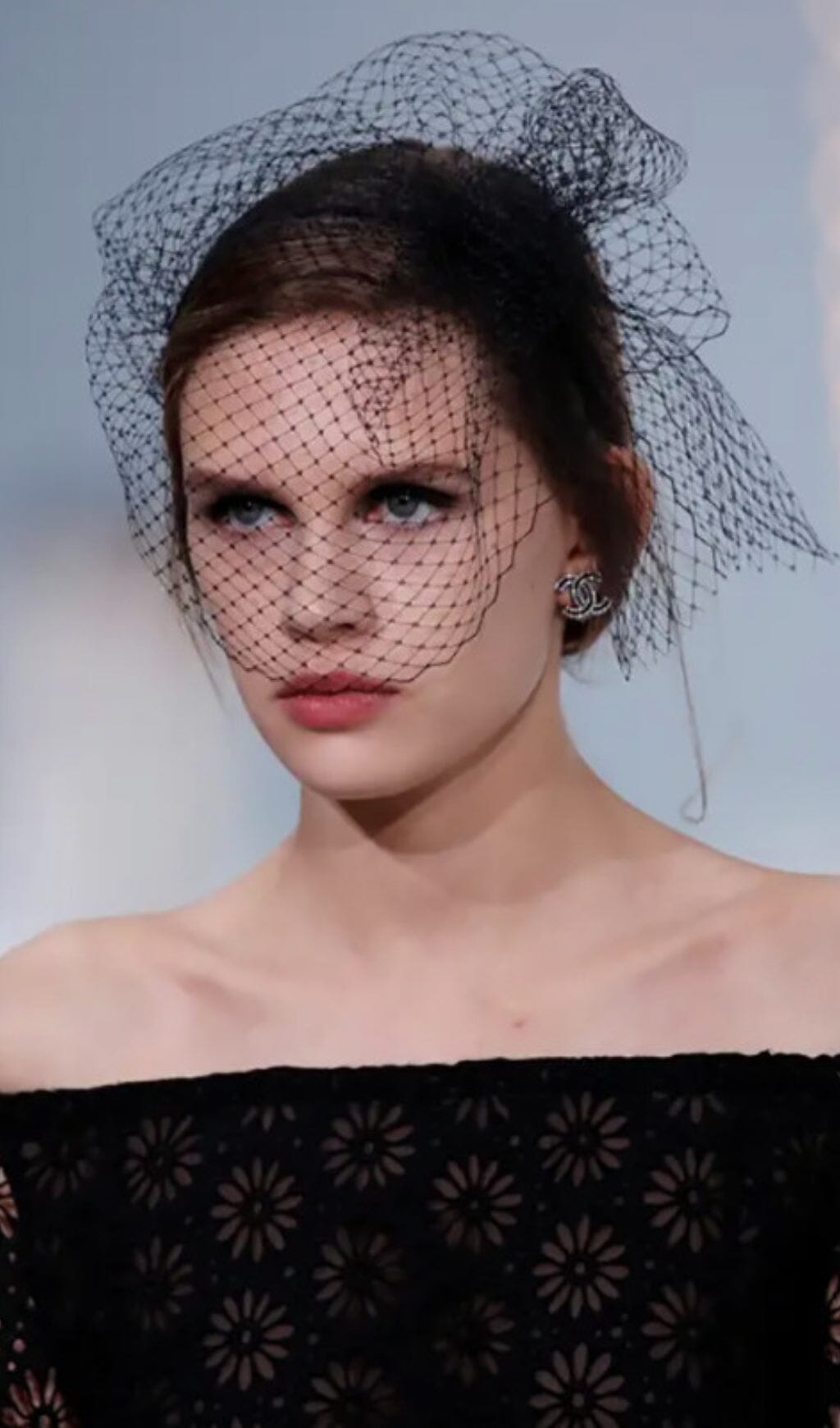 MATTE MESH NET VEIL HEADBAND FOR WEDDING