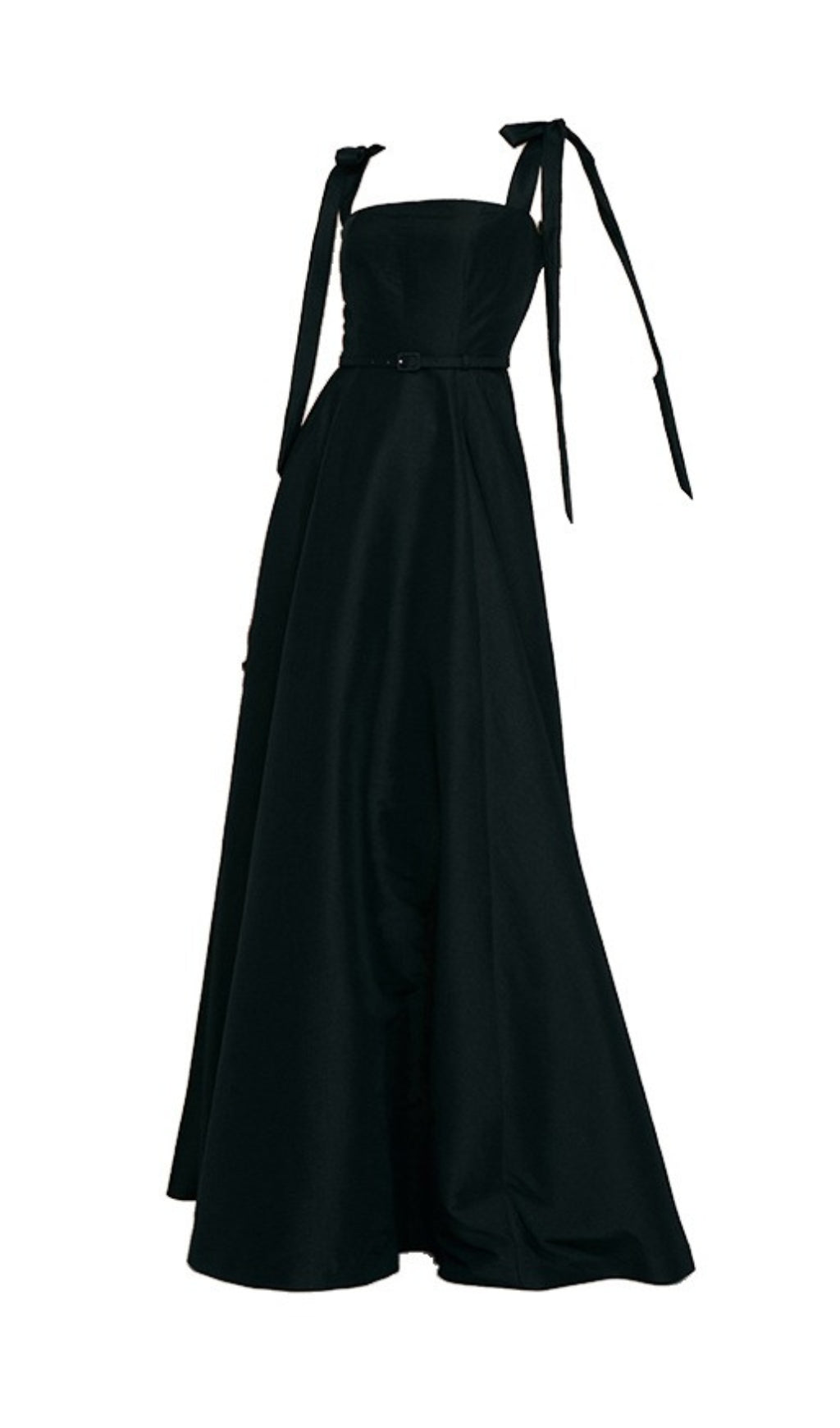 BLACK TIE SUSPENDER DRESS FOR FORMAL EVENTS