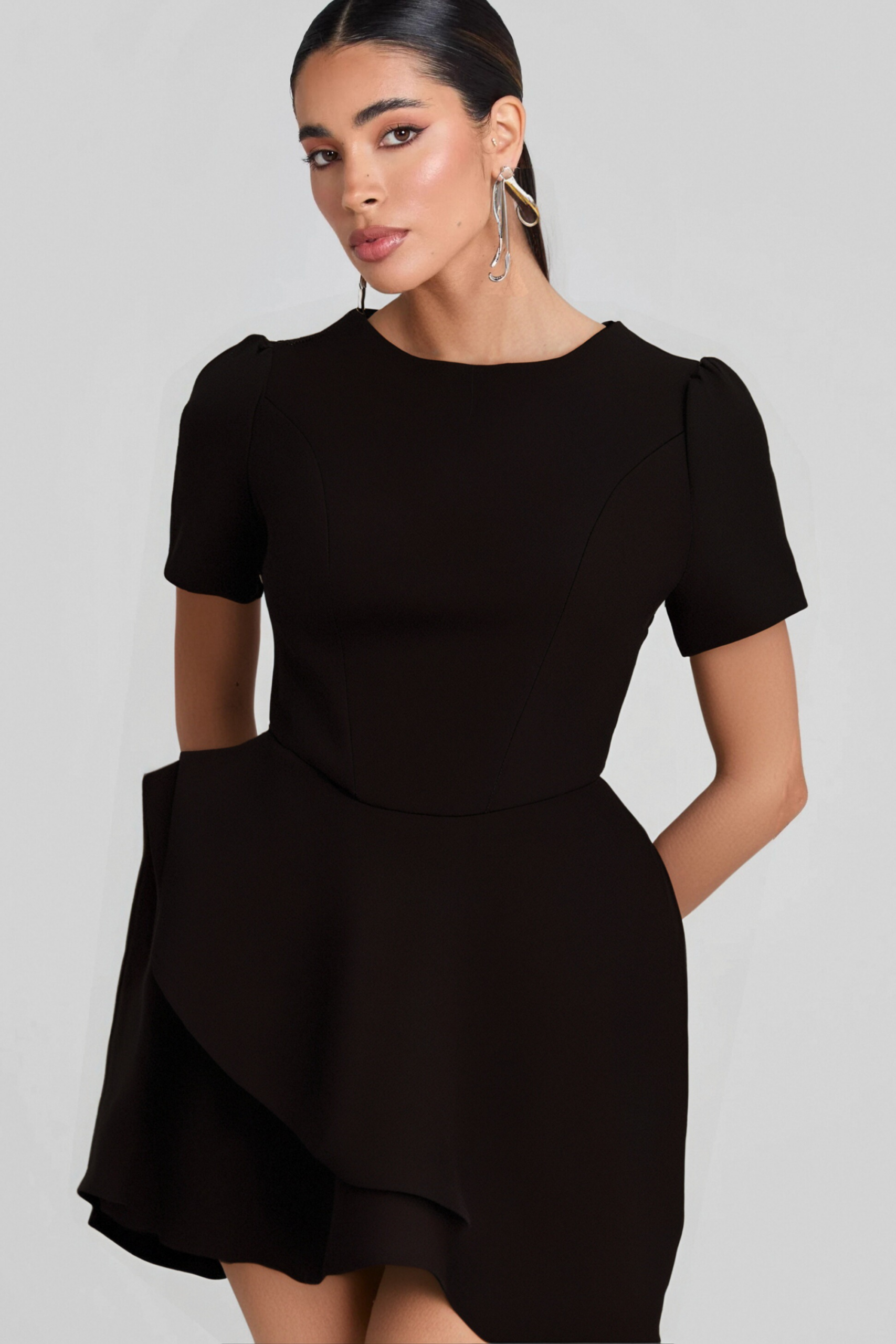 4_7c77e0db-f8e2-4571-89b4-435e3f49911d EMMA BLACK ASYMMETRIC RUFFLE COCKTAIL DRESS