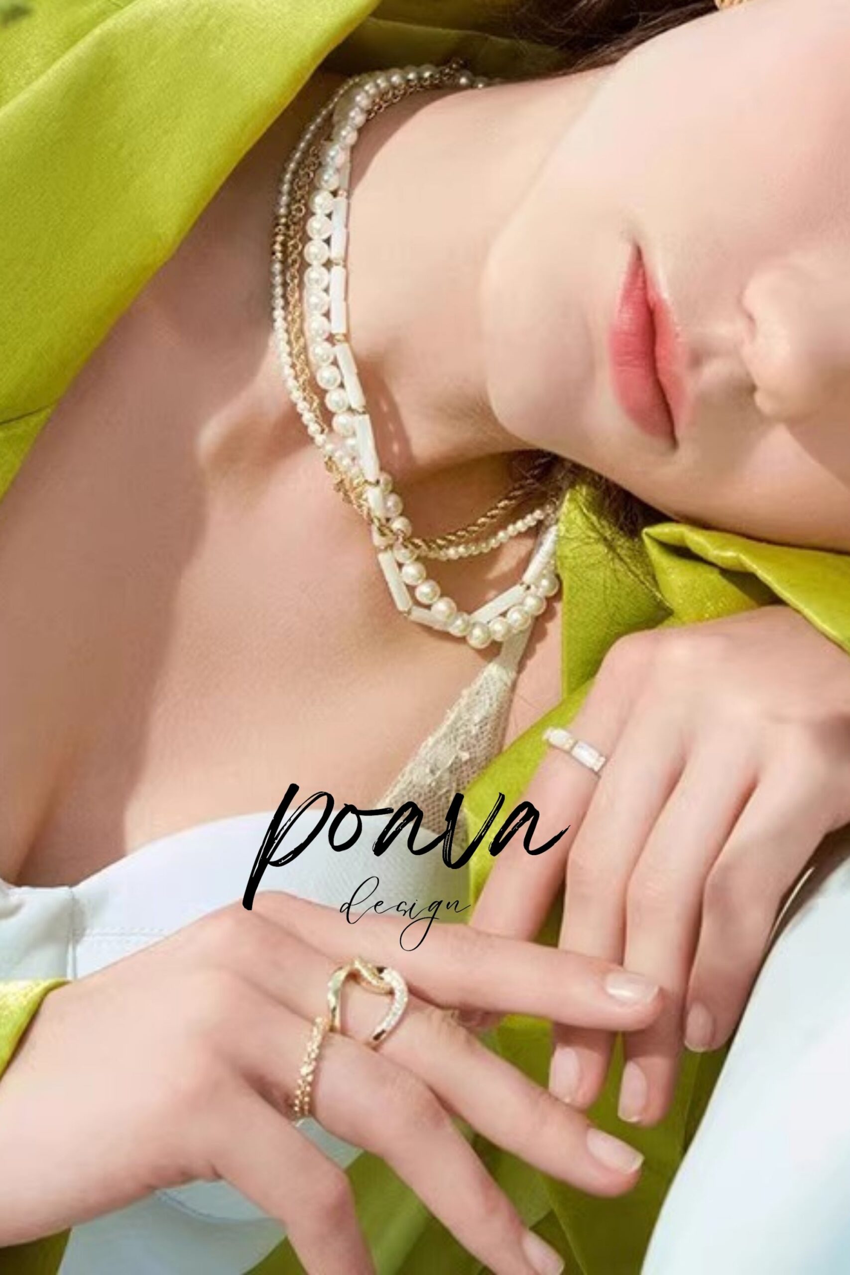 GOLD PEARL NECKLACE, CLASSIC BRIDAL JEWELRY