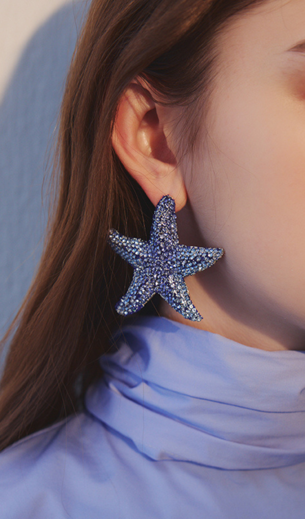 STARFISH DIAMOND DROP EARRINGS FOR WEDDINGS