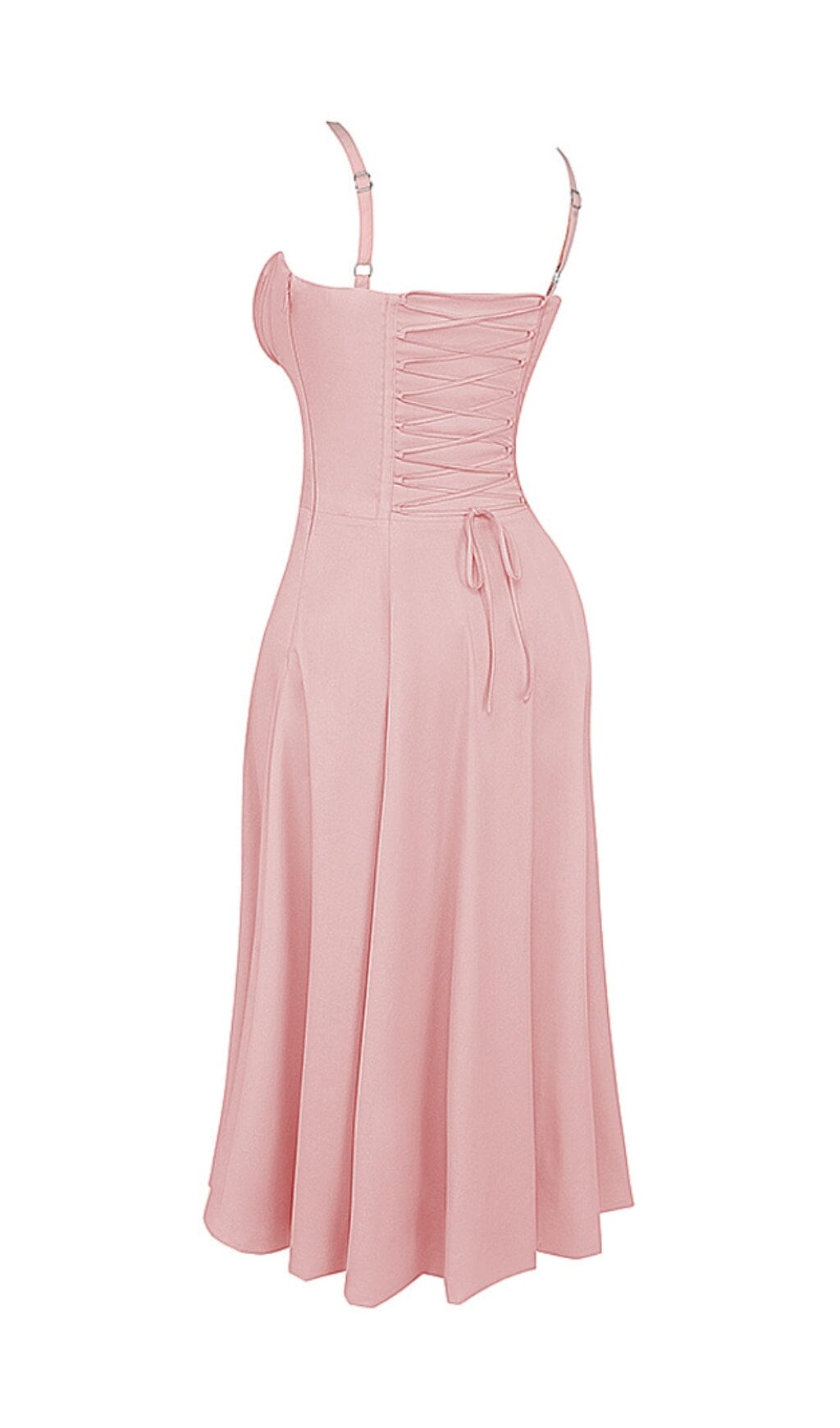 BABY PINK BUSTIER SUNDRESS FOR PARTY