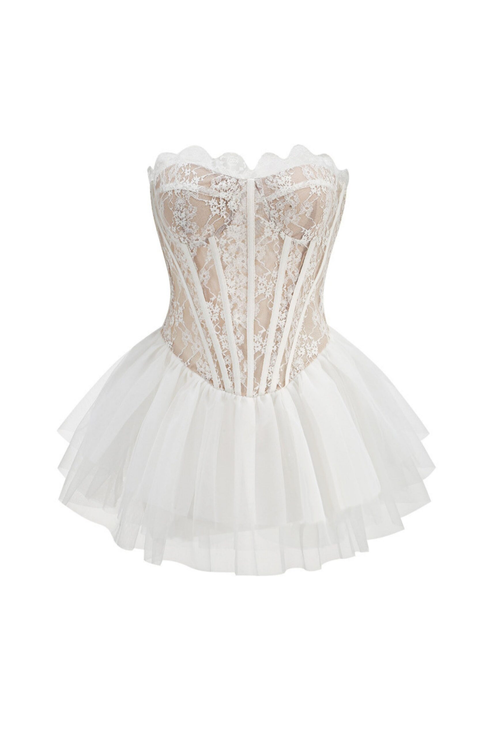 TULLE CORSET MINI DRESS FOR PARTY
