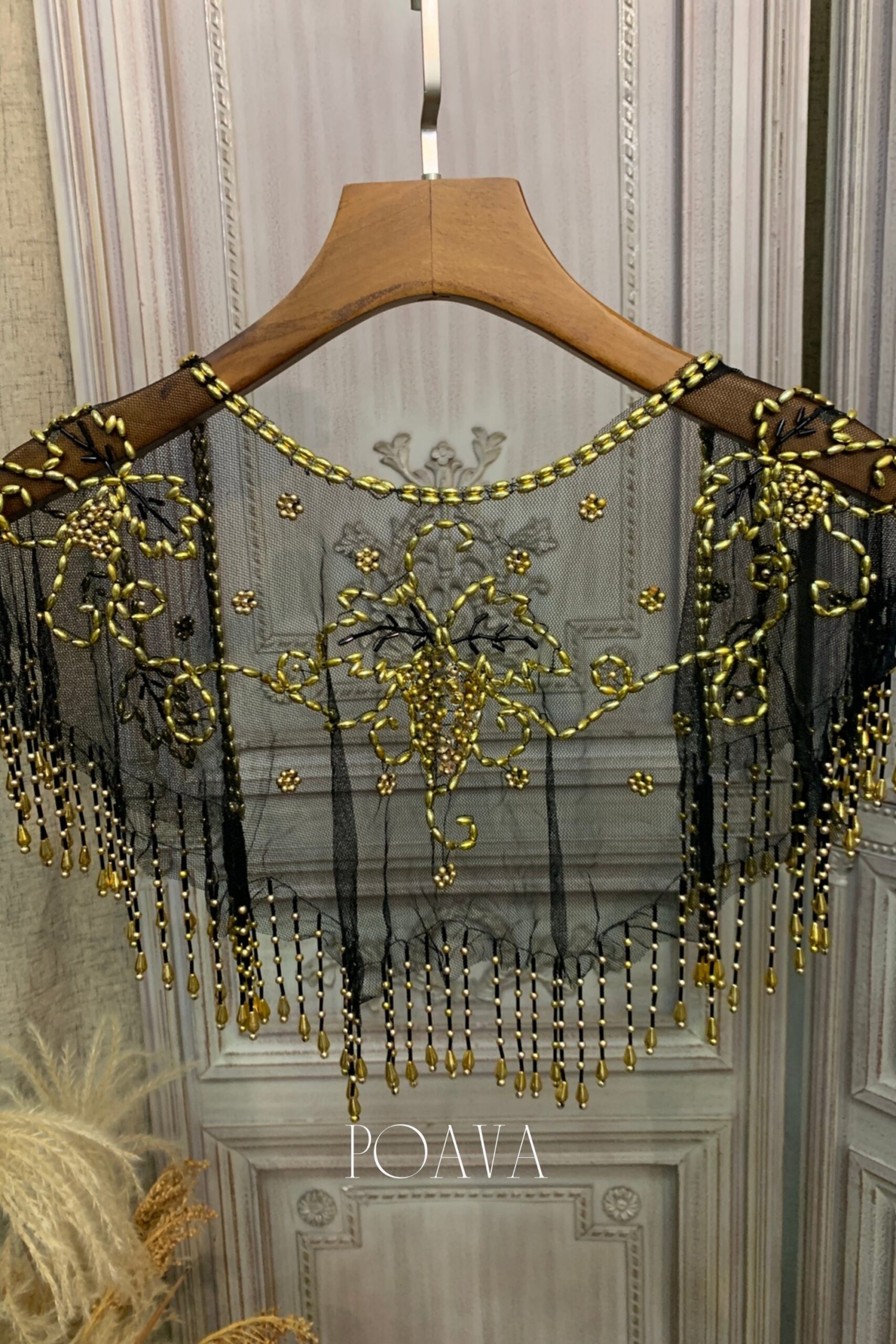 BEADED WRAP SHAWL FOR WEDDING GUEST