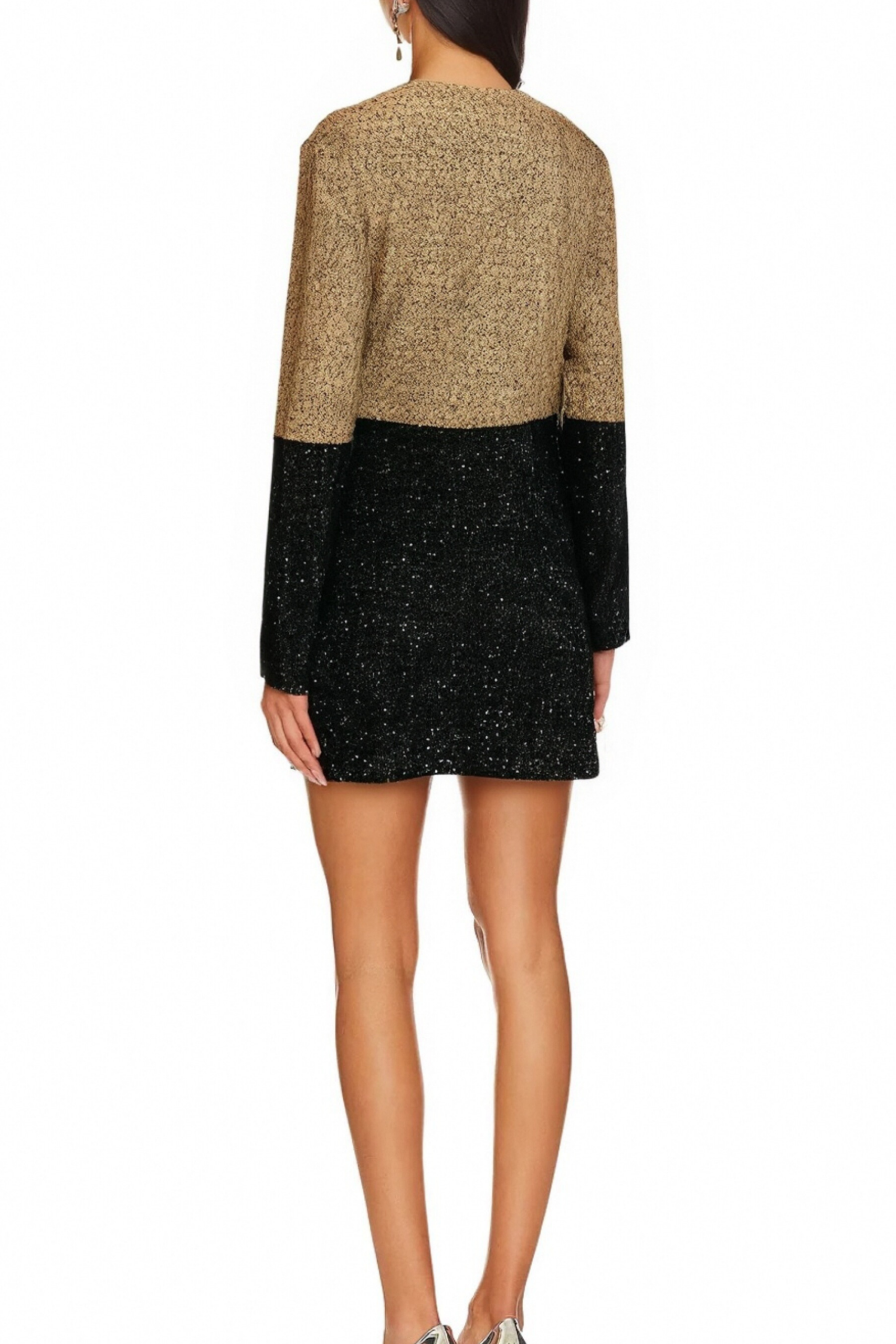 GABBI SEQUIN TWEED SKIRT SET FOR WEDDING