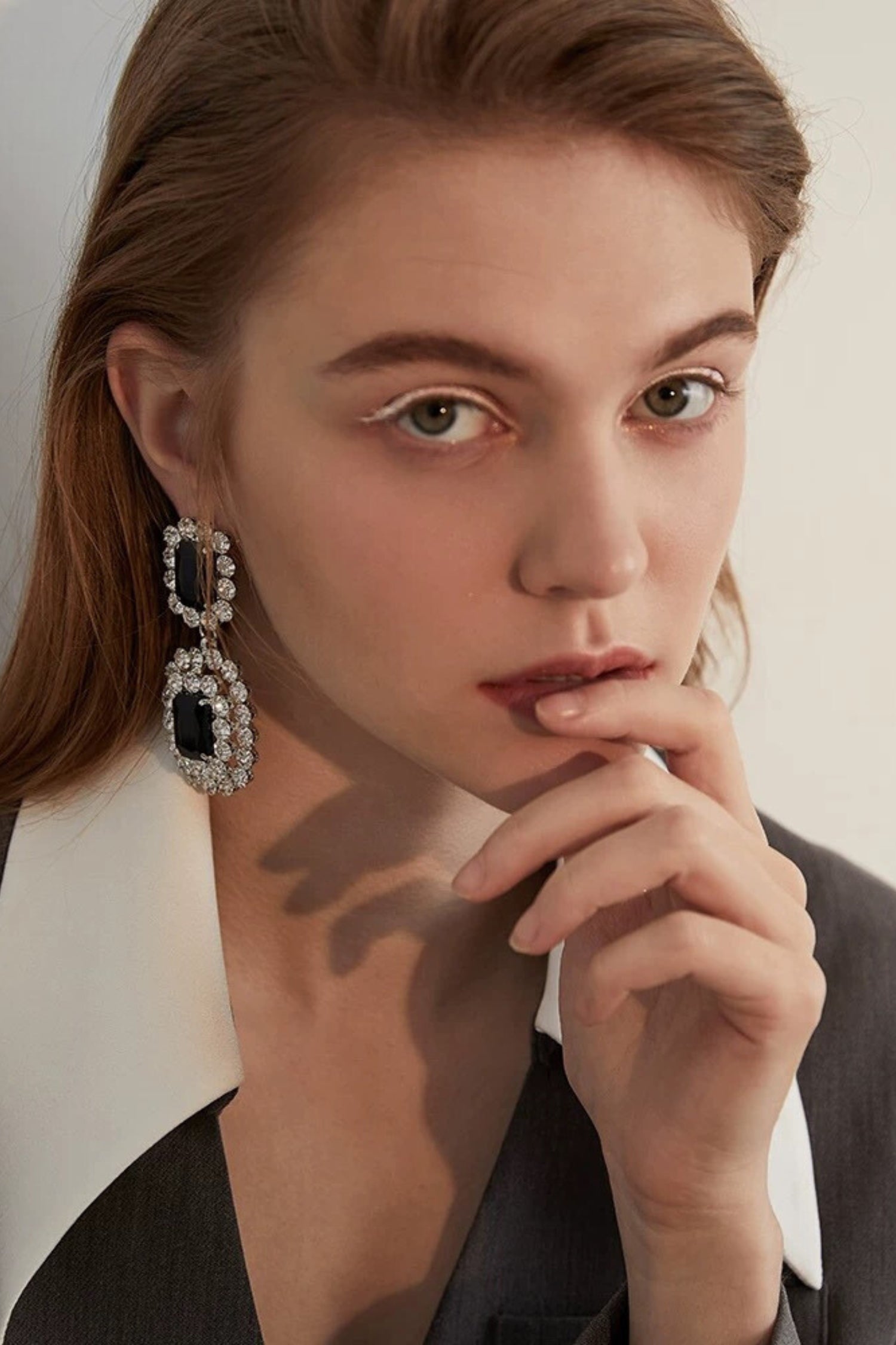 FABIANA RECTANGULAR GEMSTONE EARRINGS