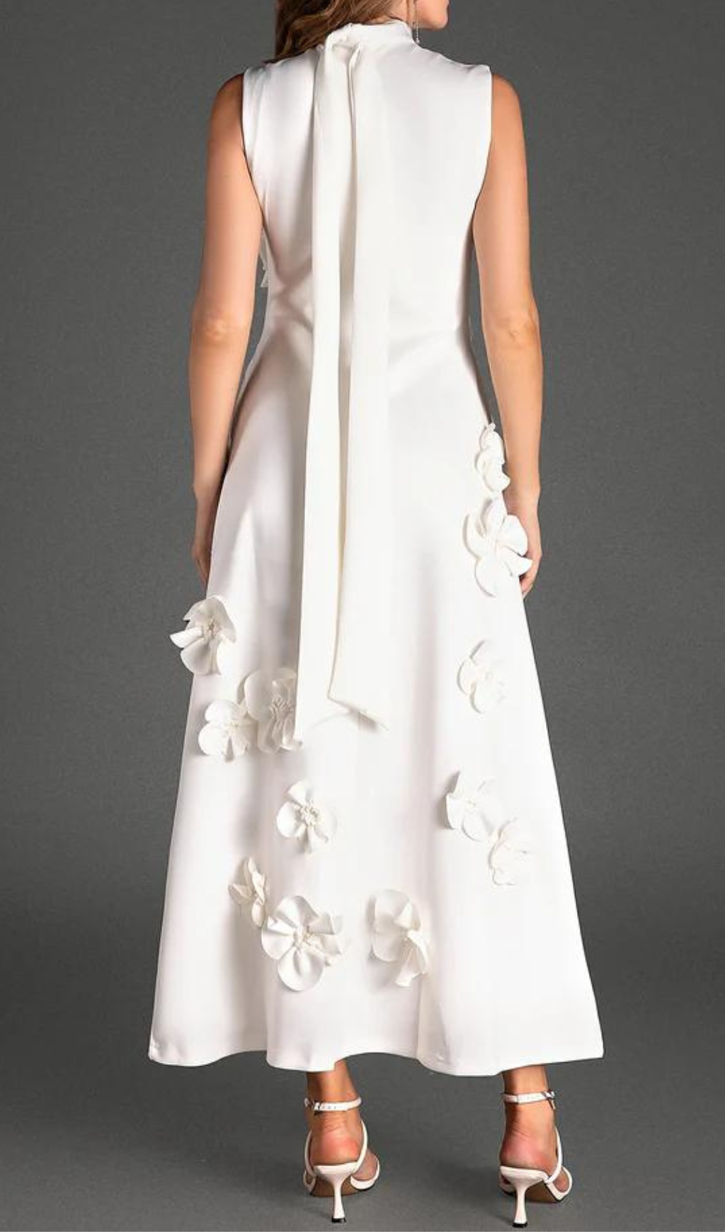 ANNONA WHITE EMBELLISHED MAXI DRESS FOR WEDDING