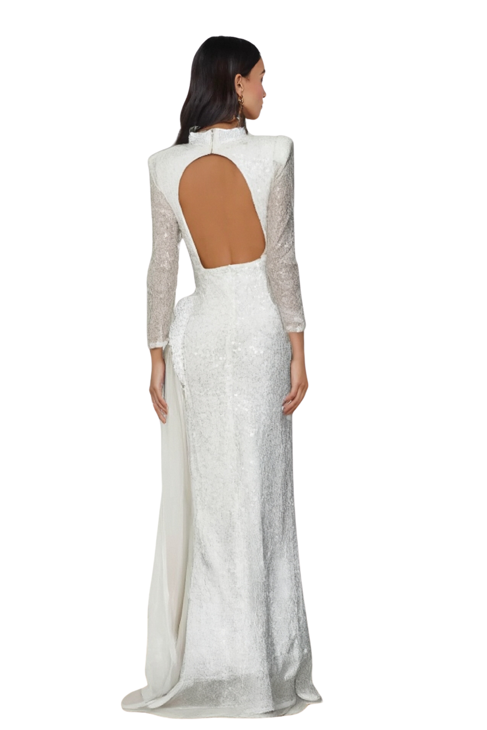 YVETTE PEARL SEQUIN MAXI DRESS FOR FORMAL EVENTS