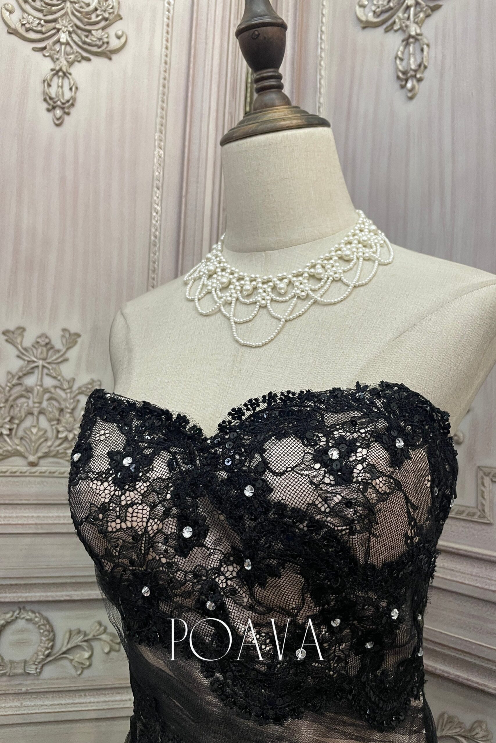 EMBELLISHED LACE MAXI DRESS FOR WEDDING GUEST