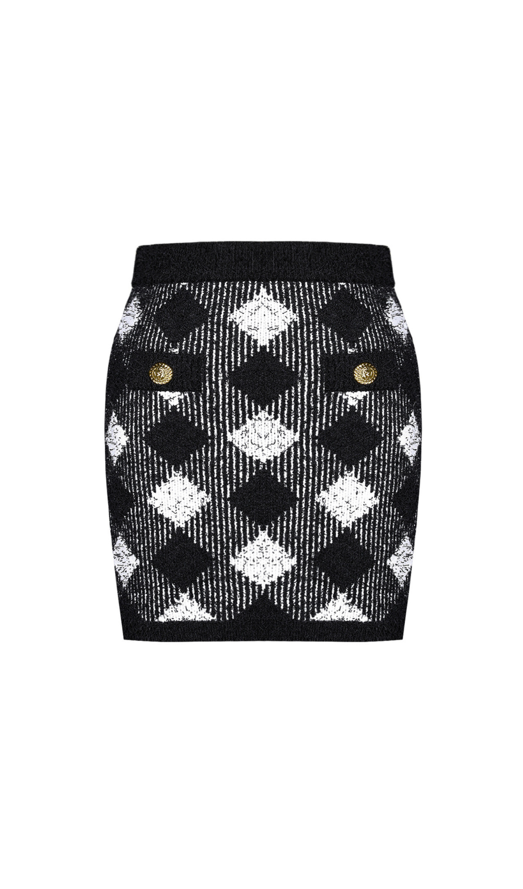 GINGHAM TWEED MINI SKIRT FOR OFFICE