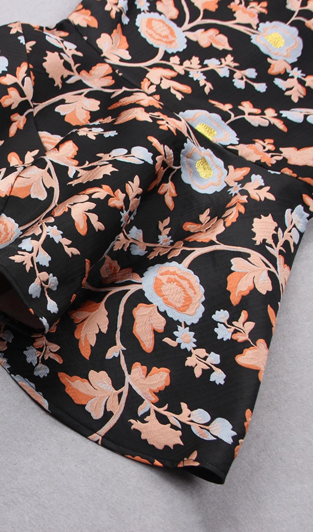 JACQUARD TWO PIECE SET FOR EVENING PARTY