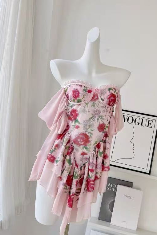 THE ROSETTA SILK MINI DRESS FOR EVENING PARTIES
