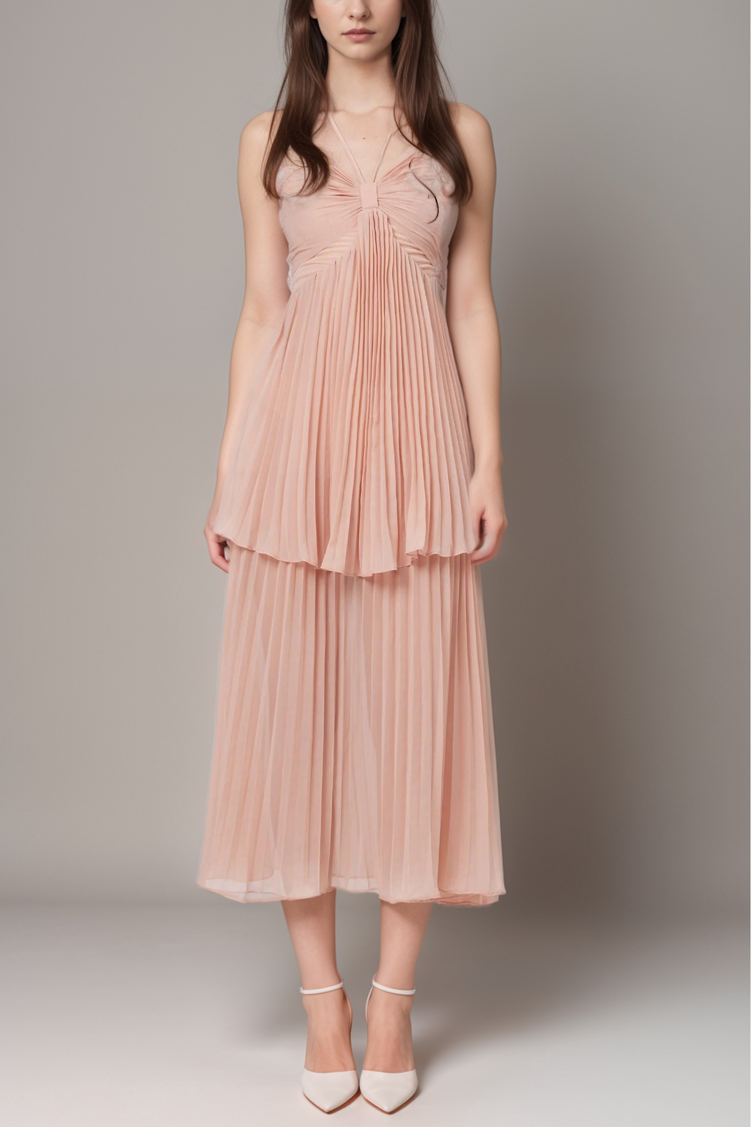 5-3-vmake OLYMPE PINK A-LINE DRESS FOR WEDDING GUEST