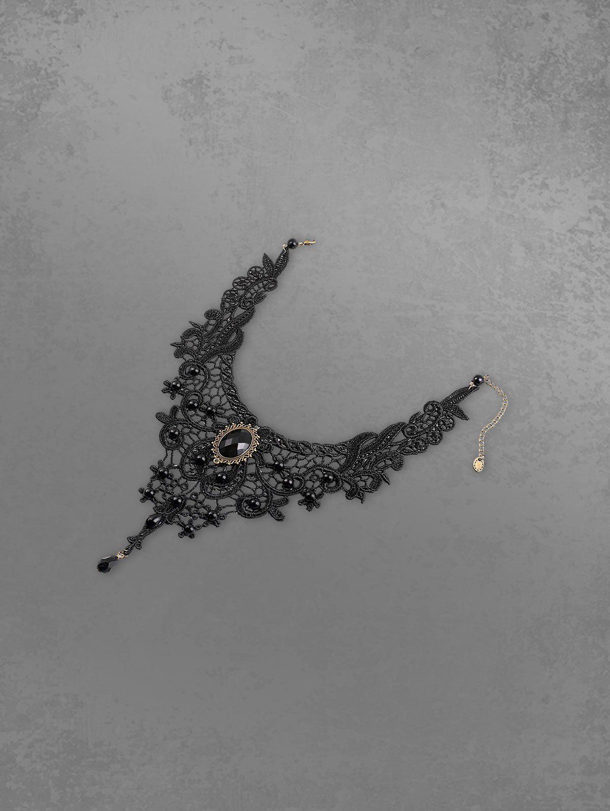 VICTORIAN GOTHIC LACE CHOKER NECKLACE STEAMPUNK