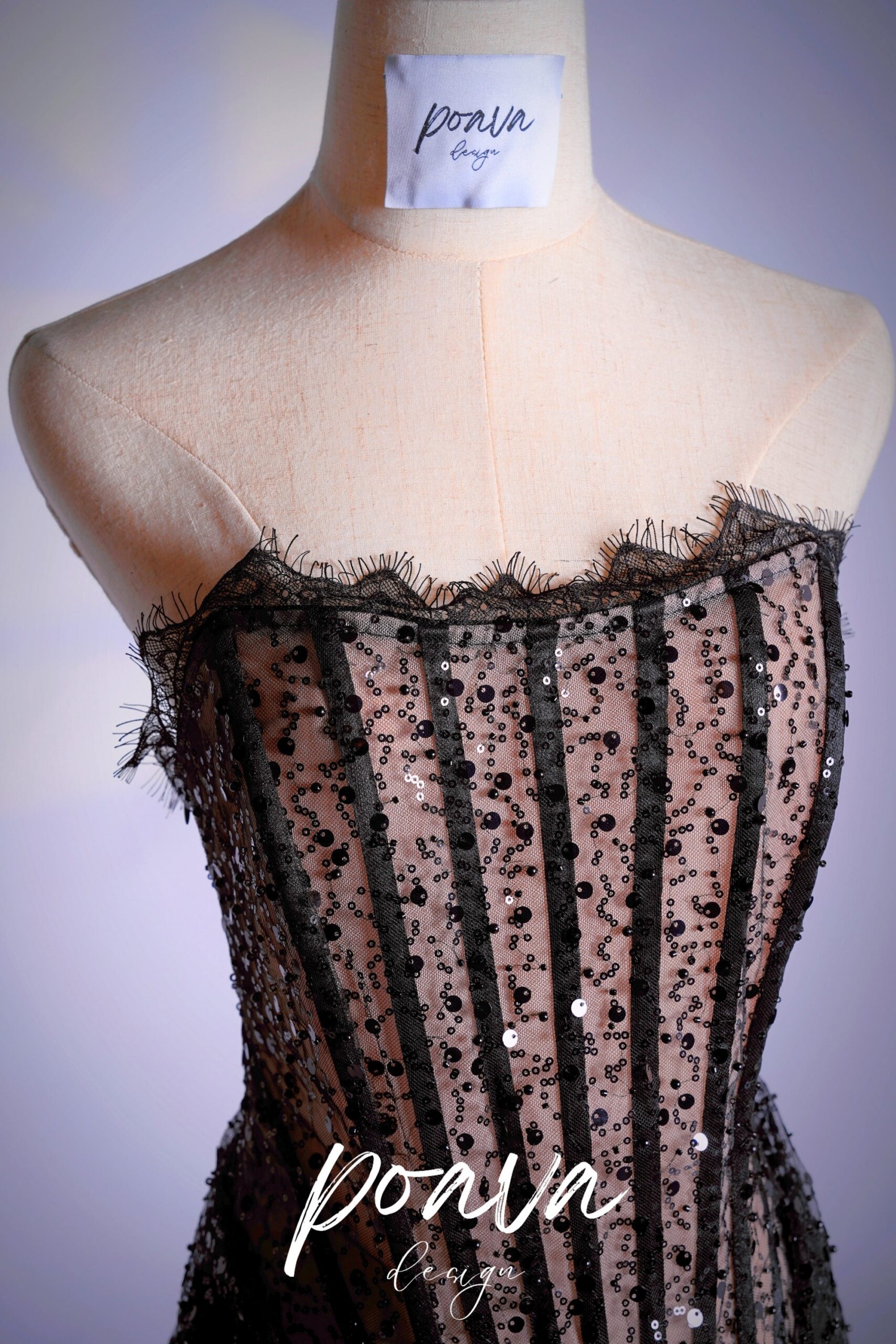 SEQUIN BLACK MINI DRESS FOR PARTY