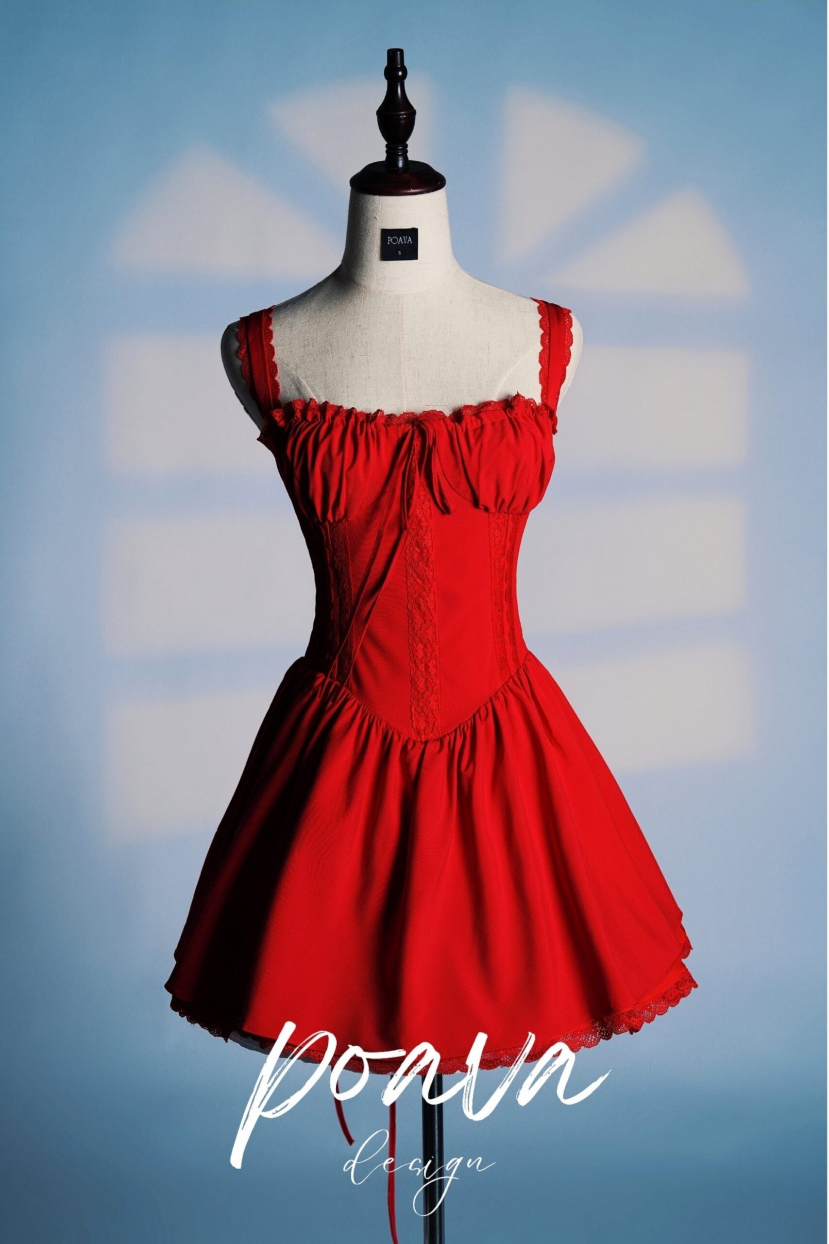 CHERRY CORSET MINI DRESS FOR COCKTAIL PARTY