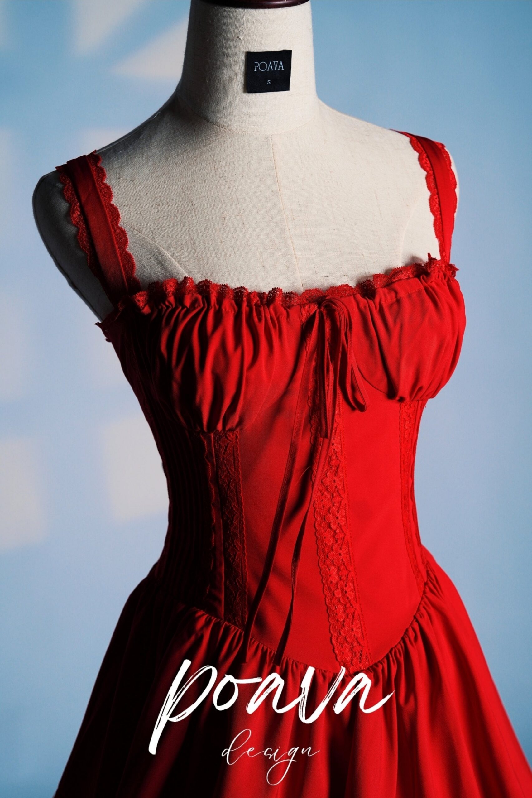 CHERRY CORSET MINI DRESS FOR COCKTAIL PARTY