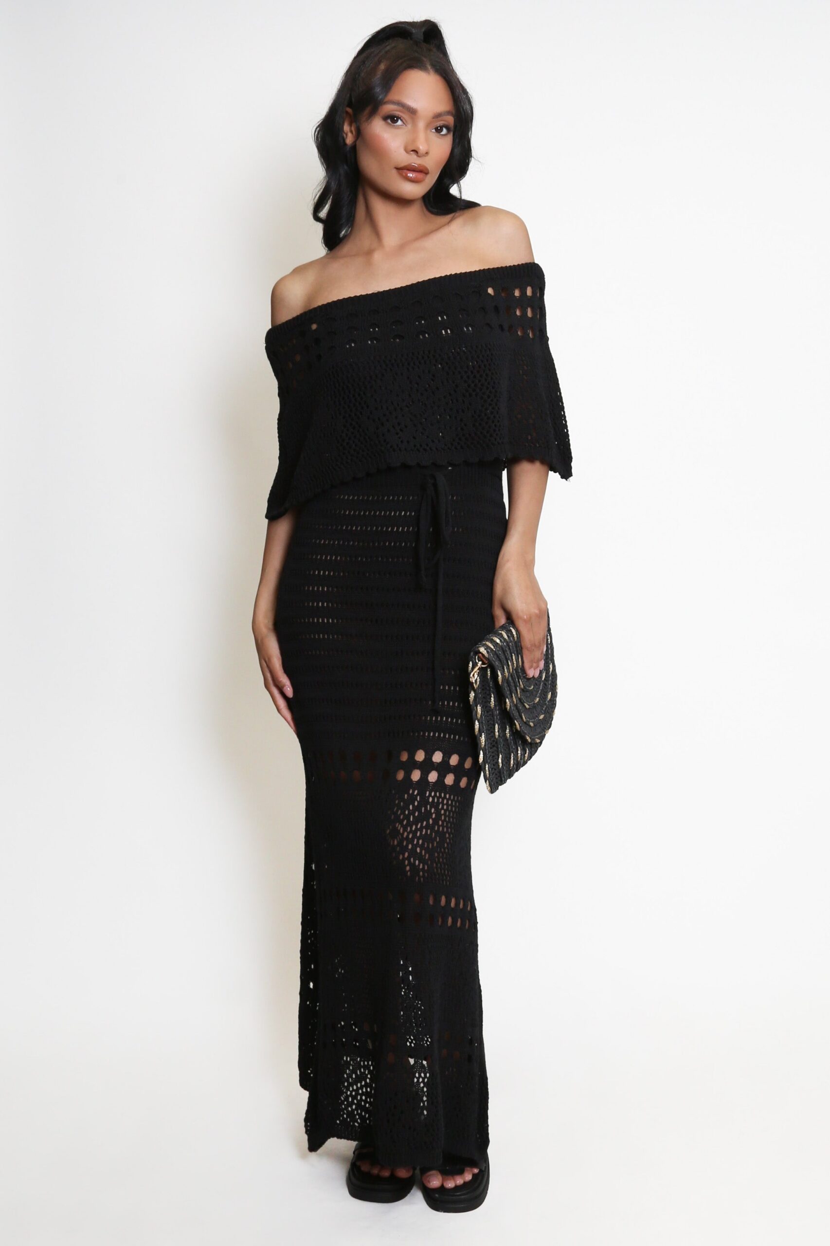 CROCHET BANDEAU MAXI DRESS, BEACH WEDDING GUEST