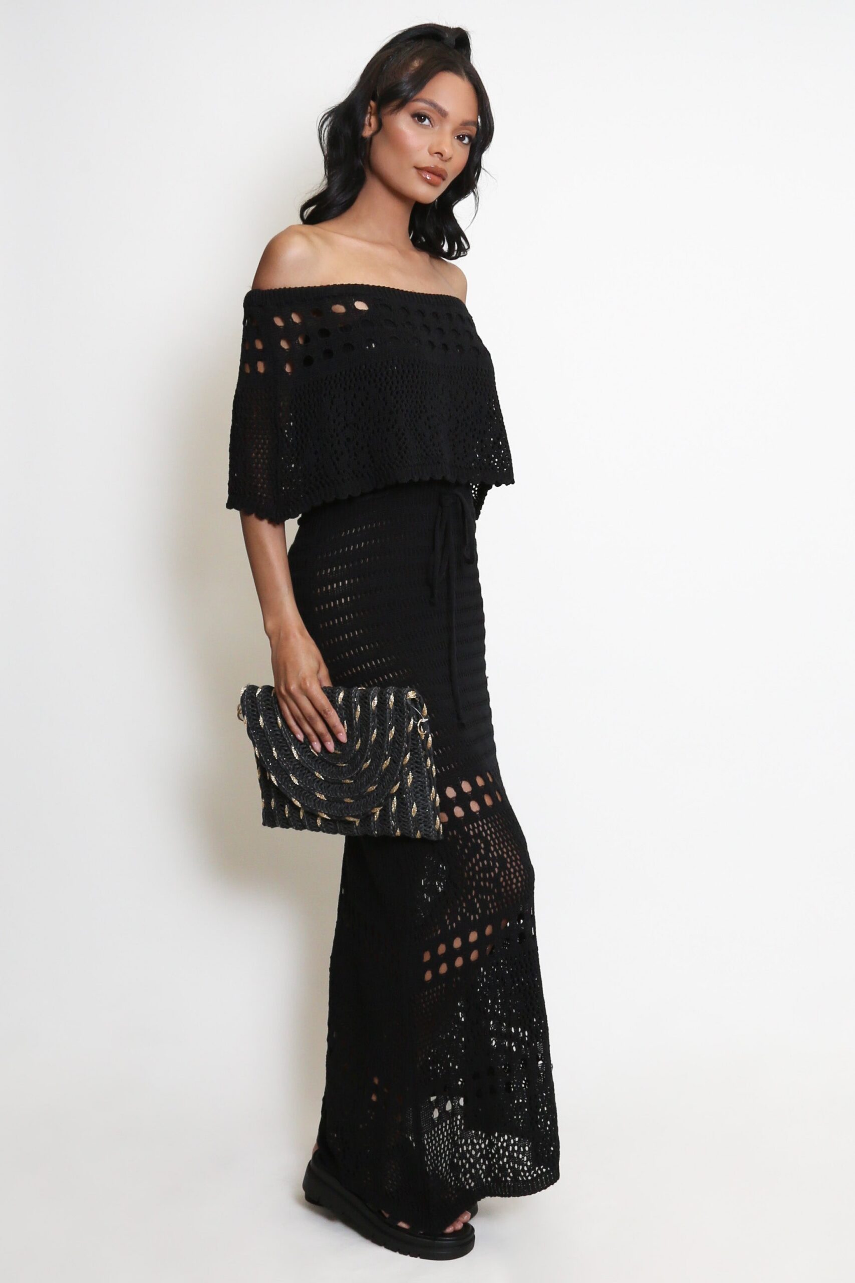 CROCHET BANDEAU MAXI DRESS, BEACH WEDDING GUEST