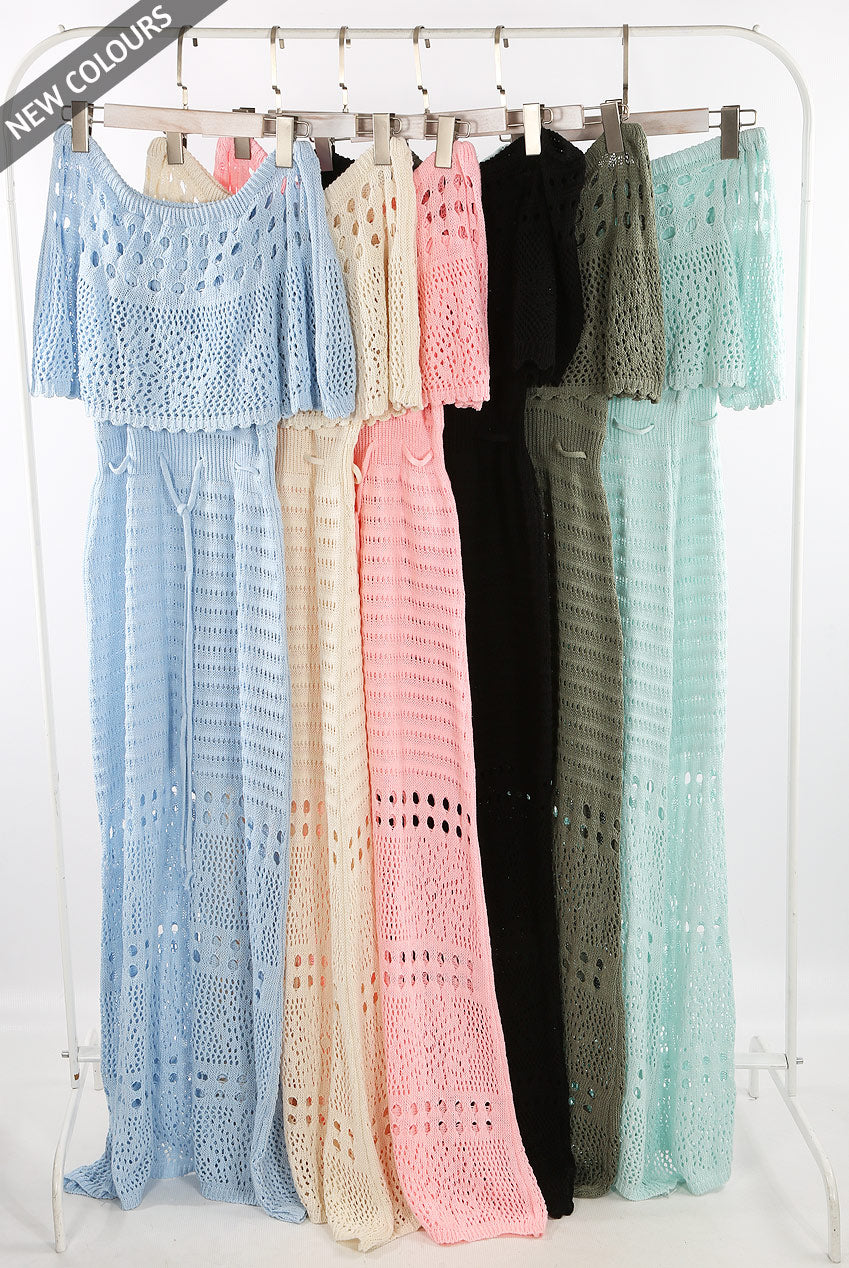 CROCHET BANDEAU MAXI DRESS, BEACH WEDDING GUEST