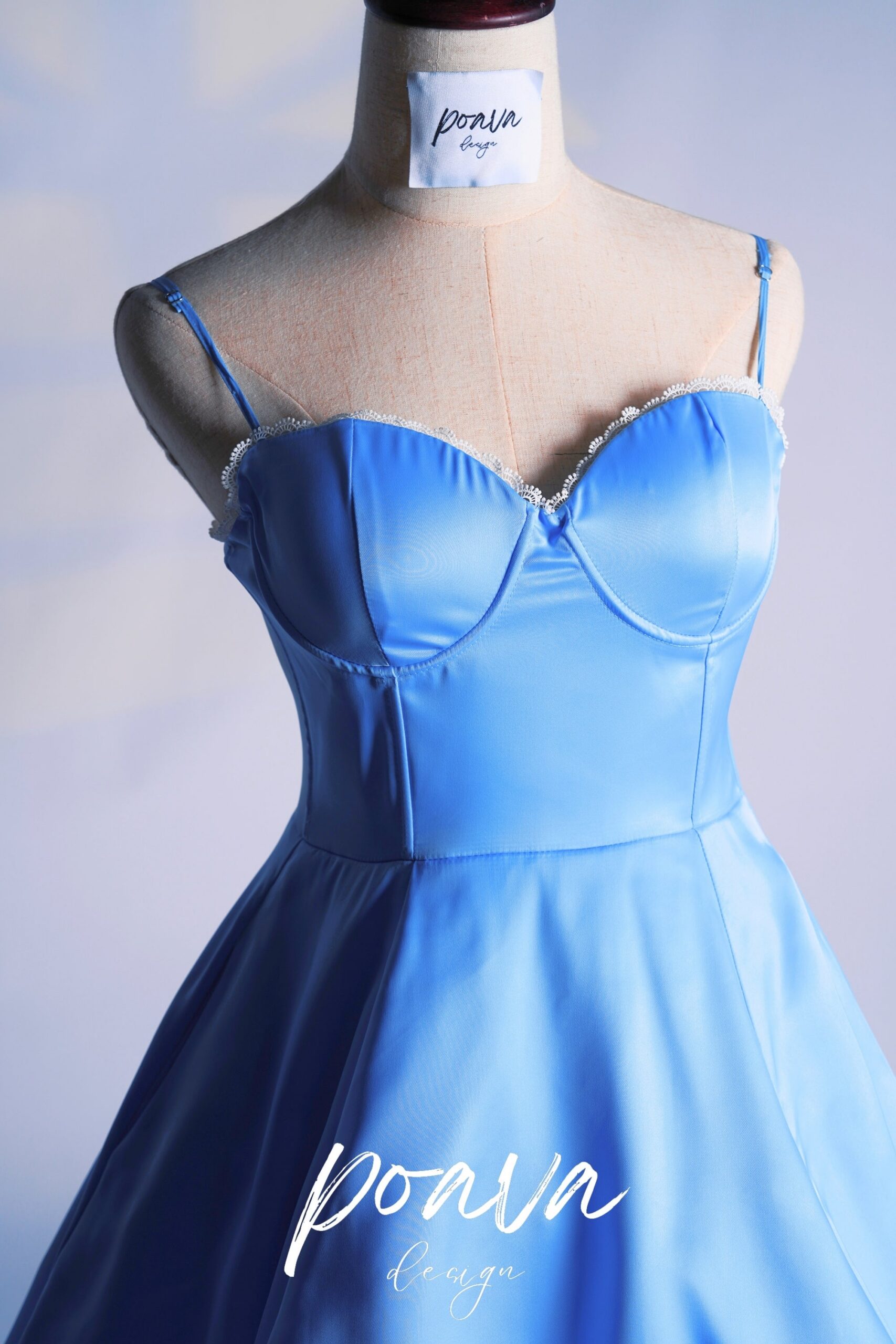 CINDERELLA BLUE TULLE MINI DRESS FOR PARTY