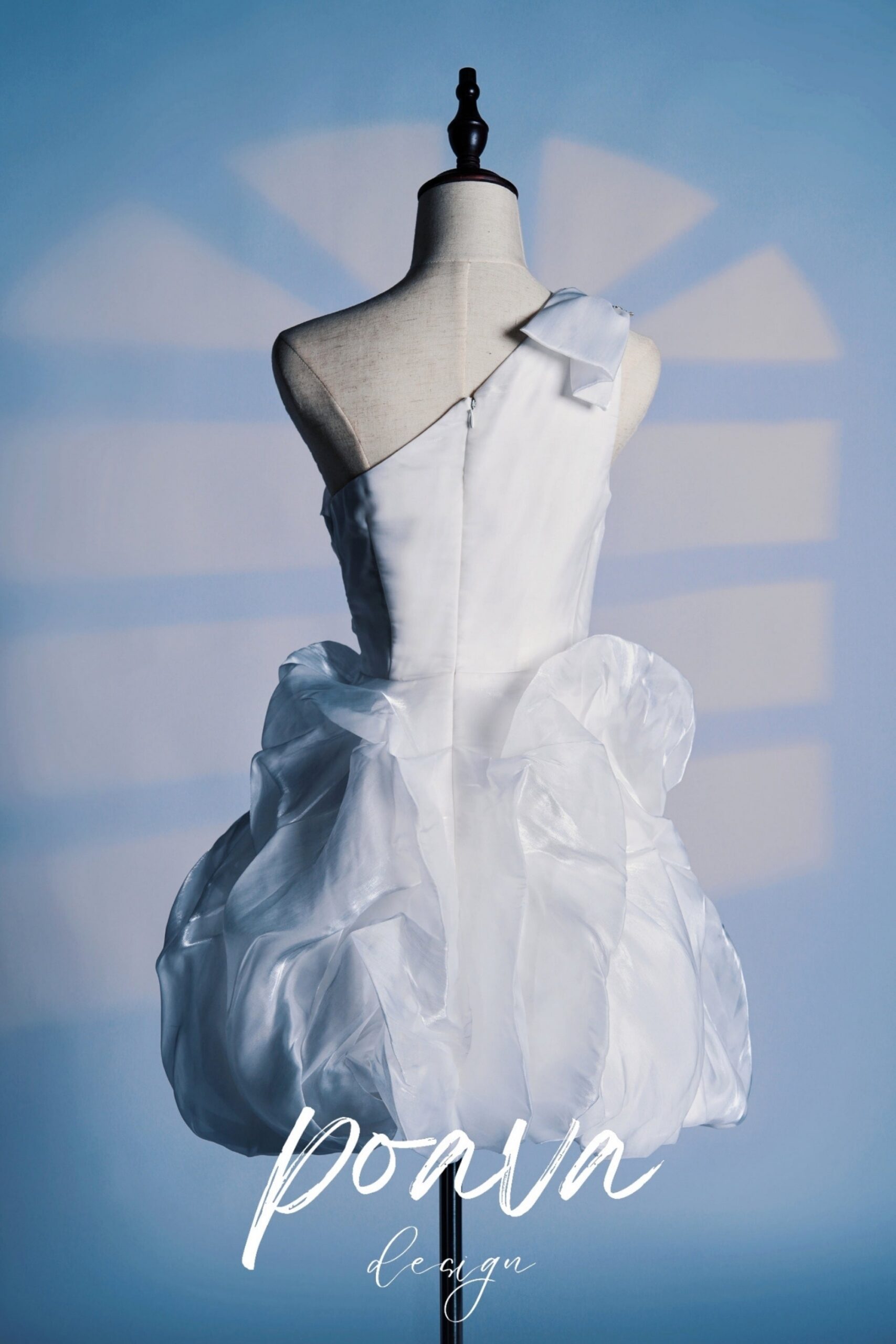 WHITE ONE SHOULDER BOW MINI DRESS, PARTY